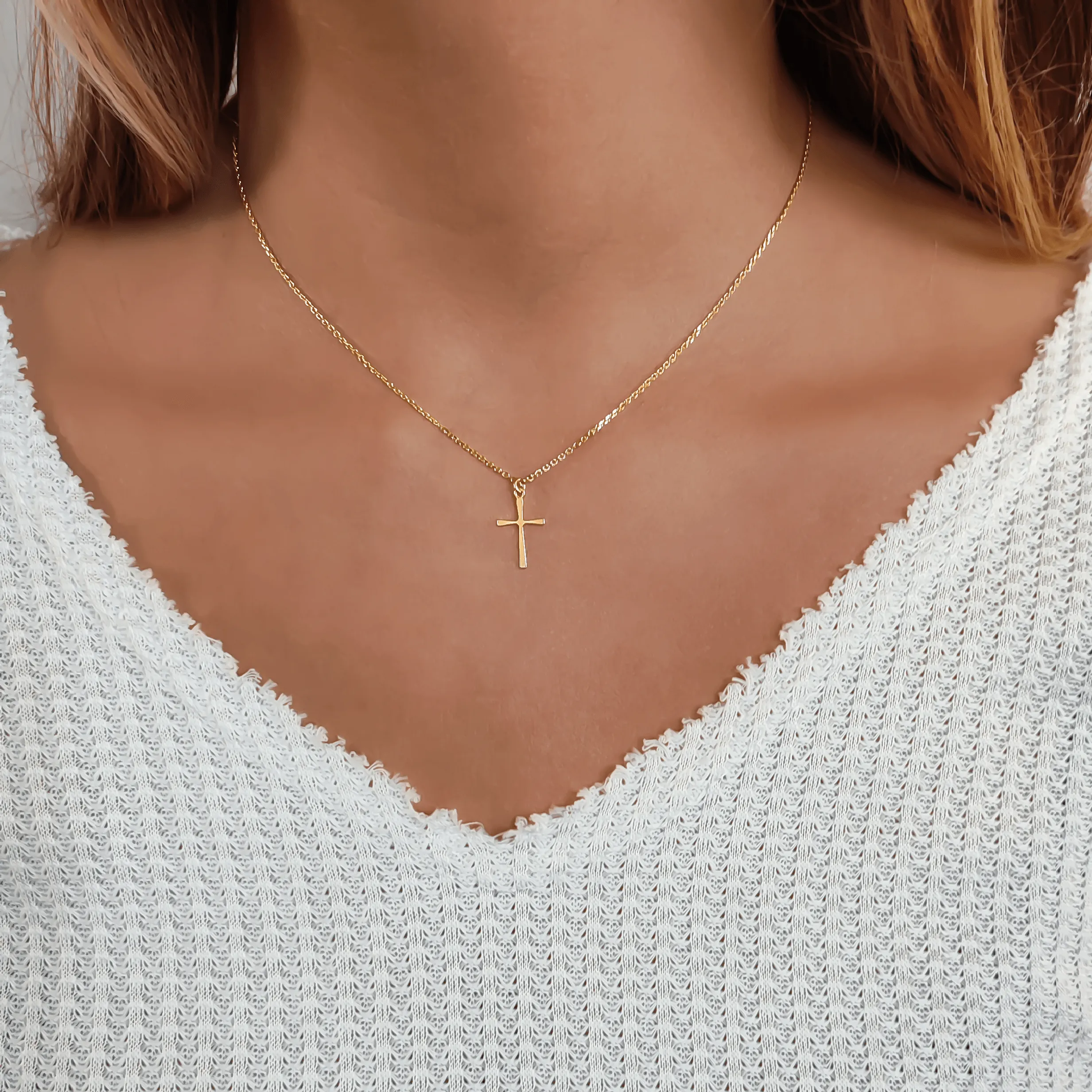 Gold Cross Necklace