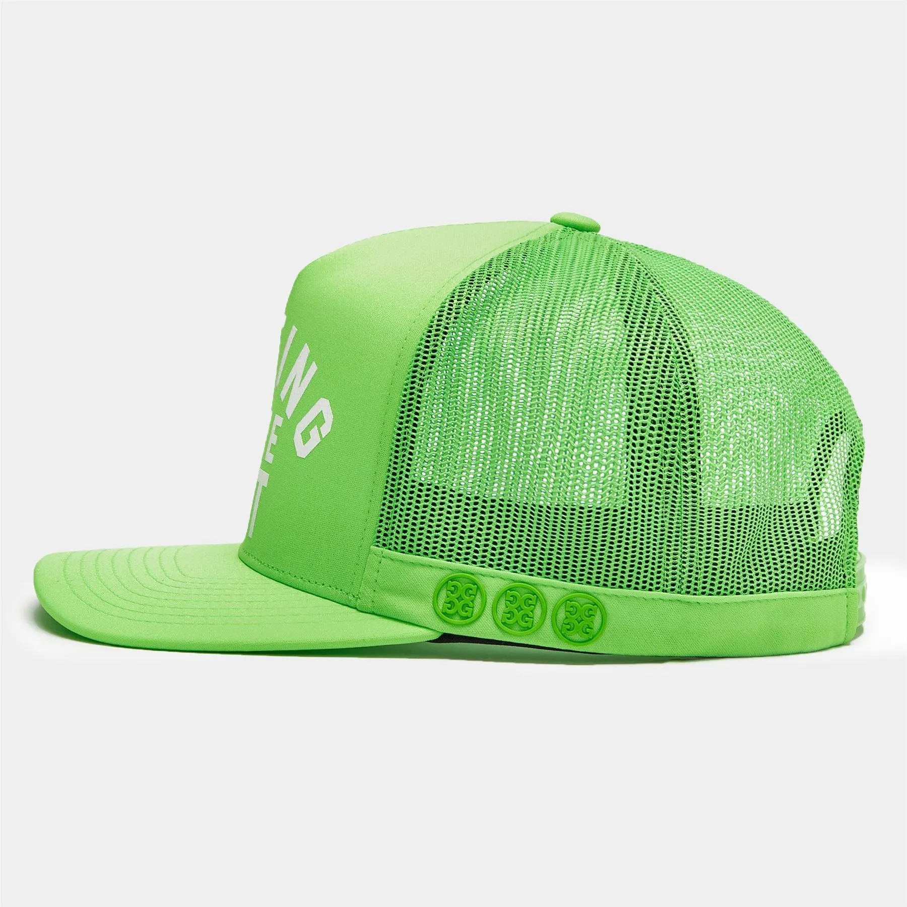 Golfing Is The Sh*T Interlock Knit Trucker Hat Gecko - AW23