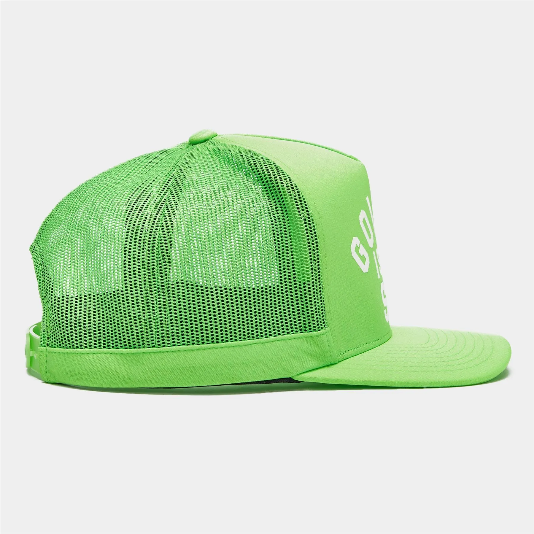 Golfing Is The Sh*T Interlock Knit Trucker Hat Gecko - AW23