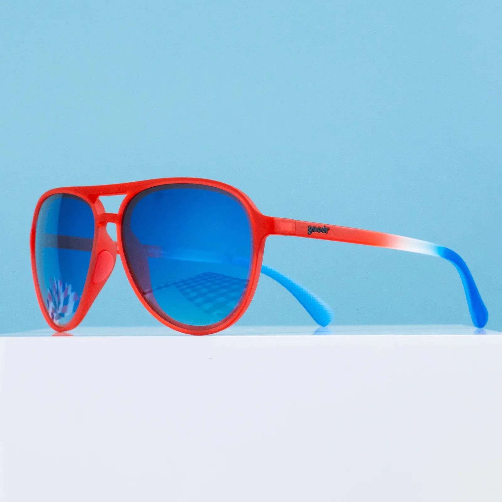 Goodr Aviator Sunglasses- Bald Eagle's BBQ Heist