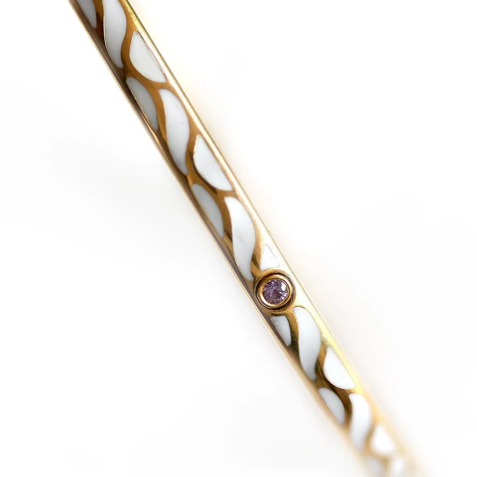 Great Wave - Sapphire gold bangles for women