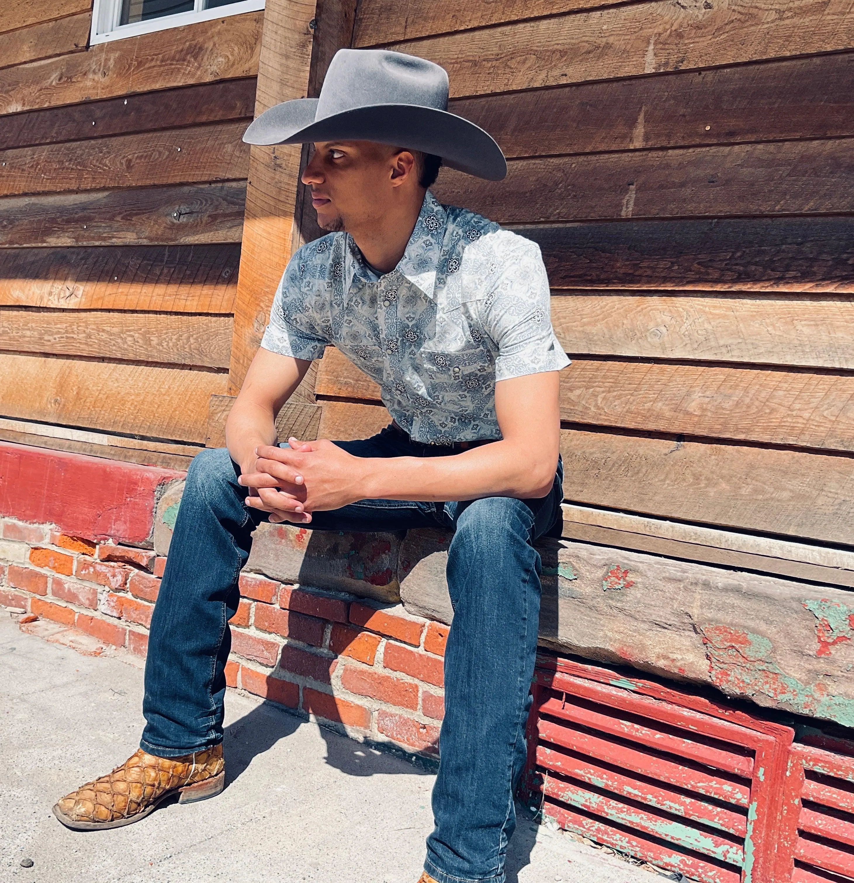 Greeley Hat Works Competitor Gunmetal Grey Brick Top Cowboy Hat PCCGMG