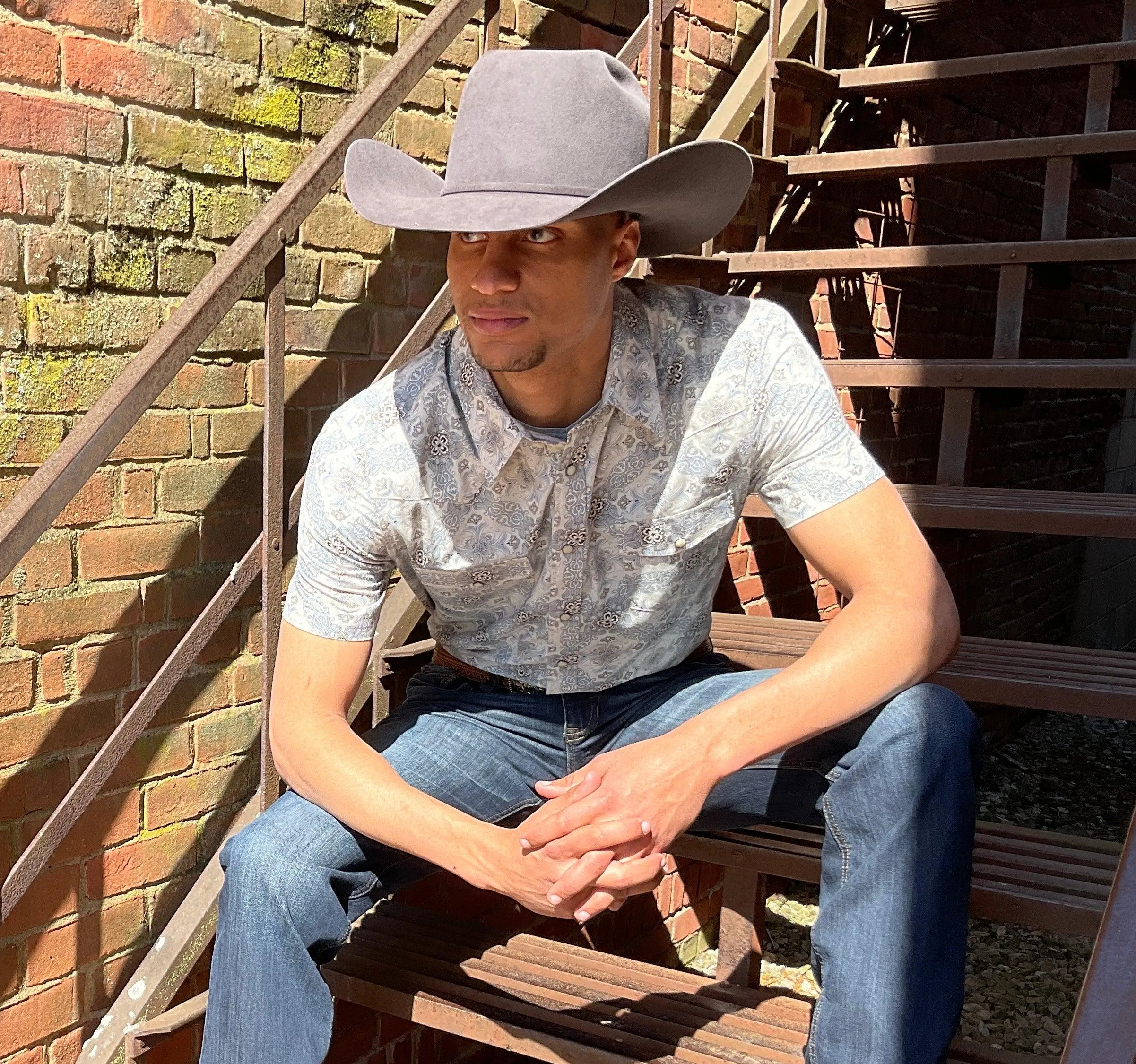Greeley Hat Works Competitor Gunmetal Grey Brick Top Cowboy Hat PCCGMG