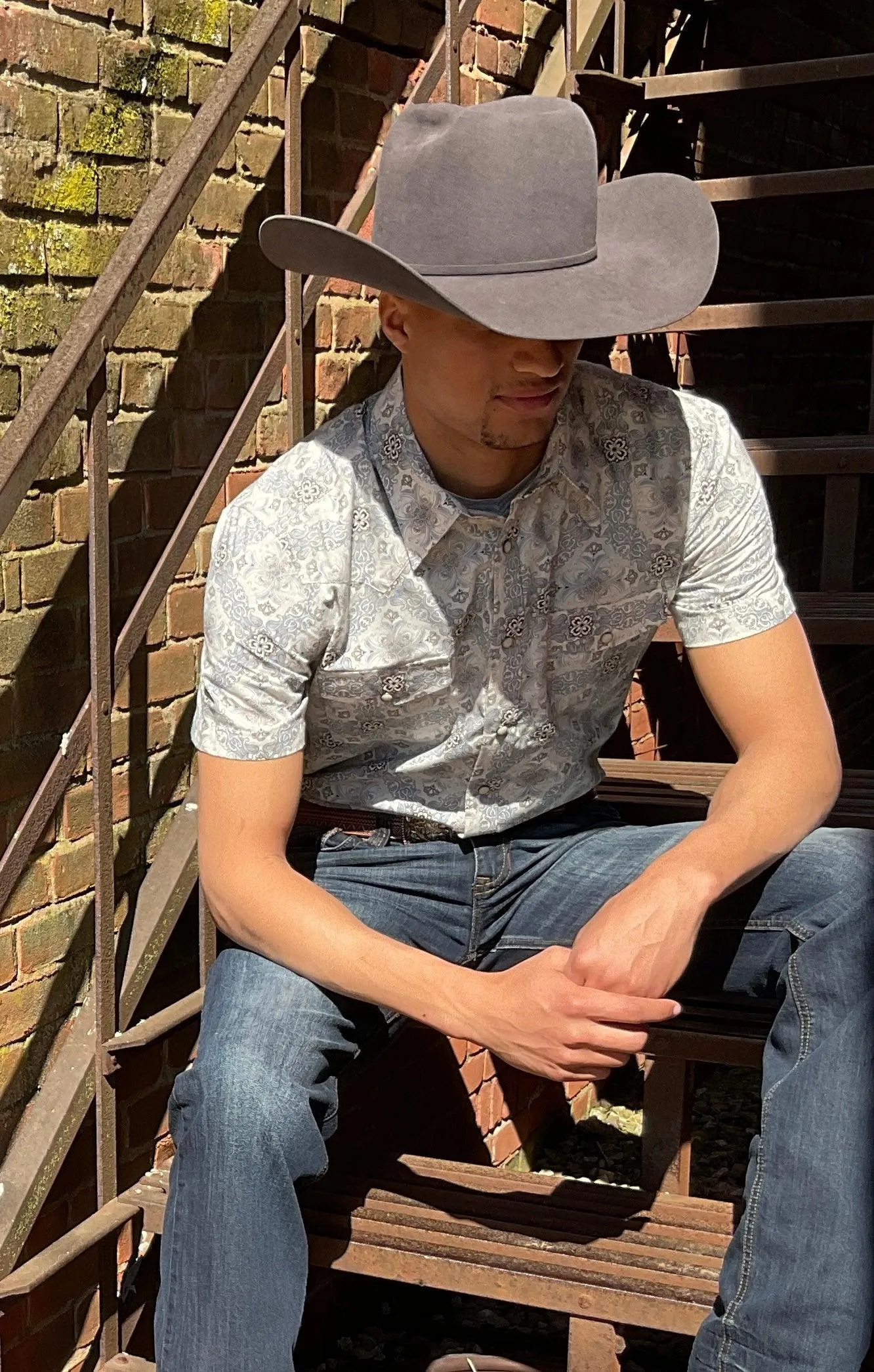 Greeley Hat Works Competitor Gunmetal Grey Brick Top Cowboy Hat PCCGMG