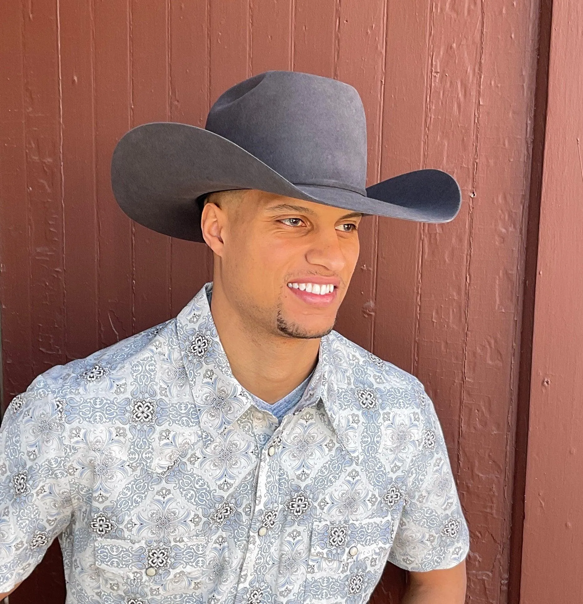 Greeley Hat Works Competitor Gunmetal Grey Brick Top Cowboy Hat PCCGMG