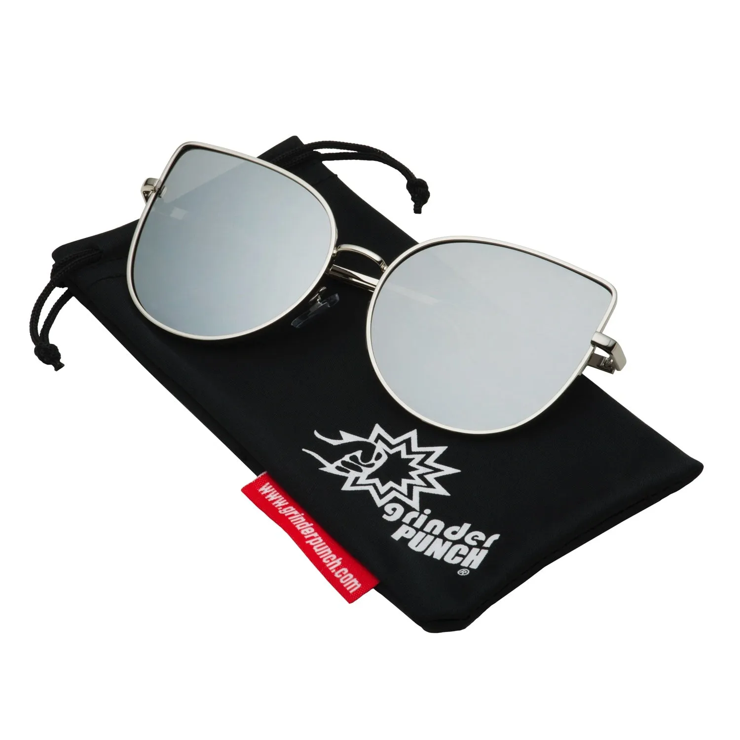 grinderPUNCH Women’s Tulip Flat Colored Lens Sunglasses