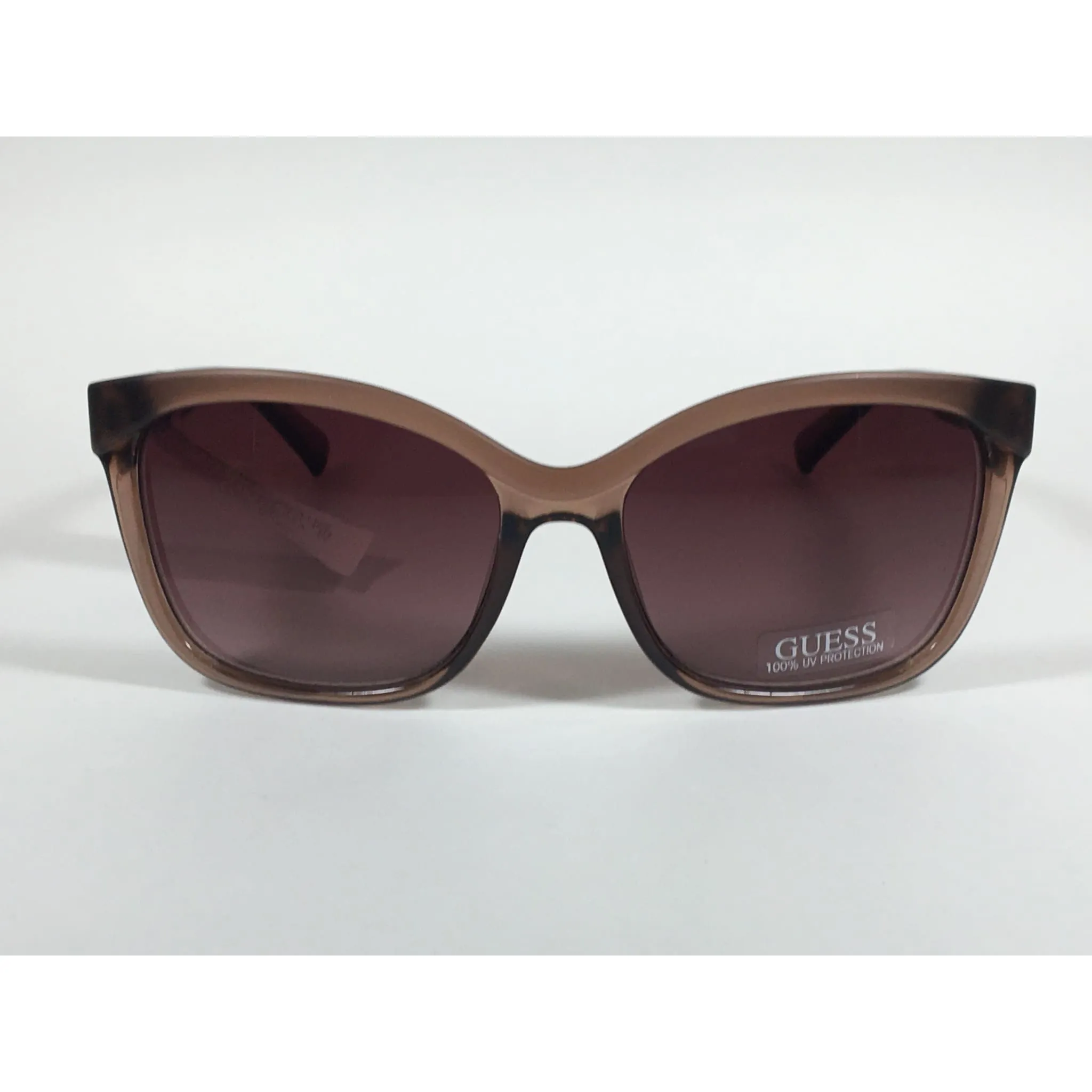 Guess Designer Sunglasses Brown Crystal Brown Gradient Lens GF0300 45F