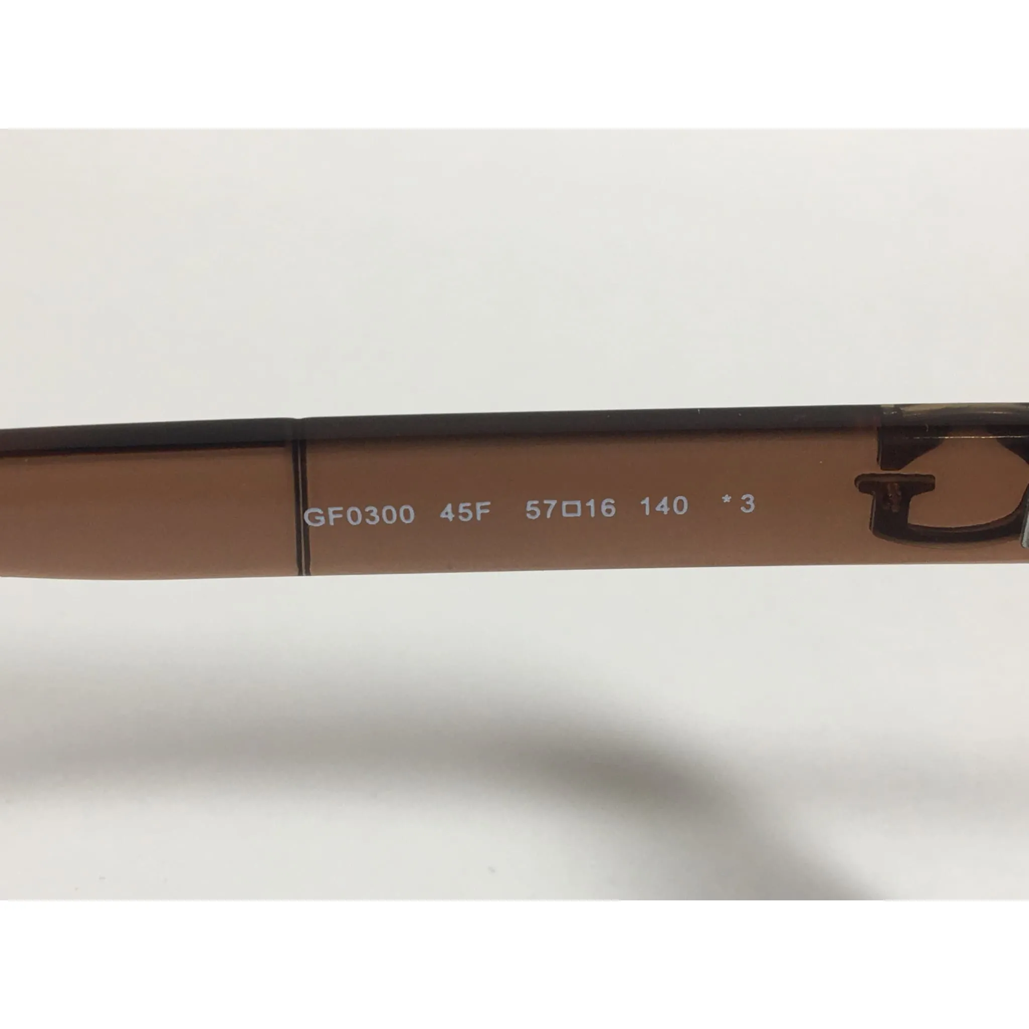 Guess Designer Sunglasses Brown Crystal Brown Gradient Lens GF0300 45F