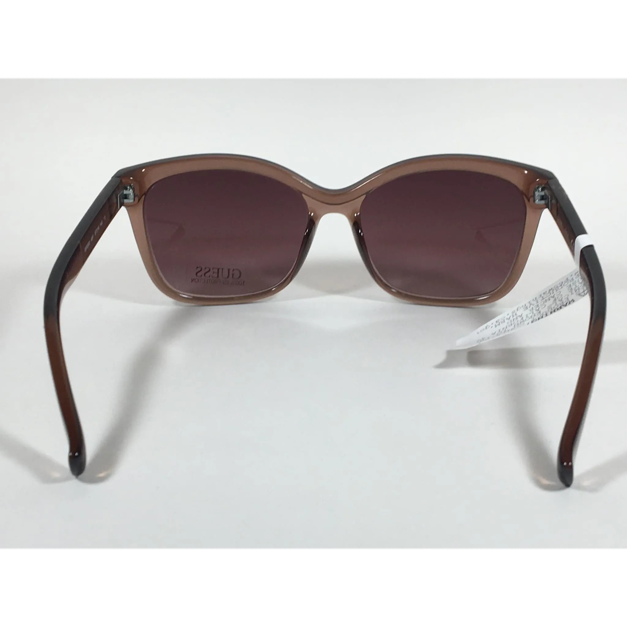 Guess Designer Sunglasses Brown Crystal Brown Gradient Lens GF0300 45F
