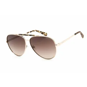 Guess Women's Sunglasses - Adjustable Nose Pad Gold Metal Aviator Frame | GU5209 32F