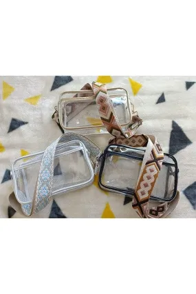 Guitar Strap Transparent Crossbody Bag