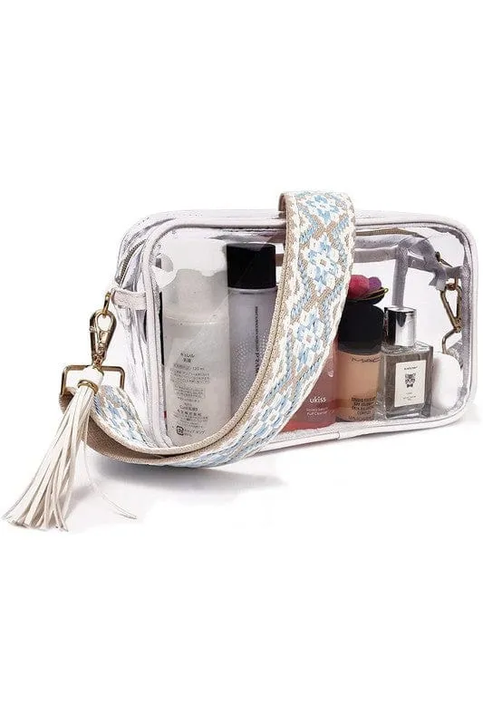 Guitar Strap Transparent Crossbody Bag