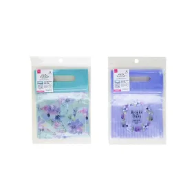 Handle Zipper Bags Blurred Flower 5.11in x 6.69in