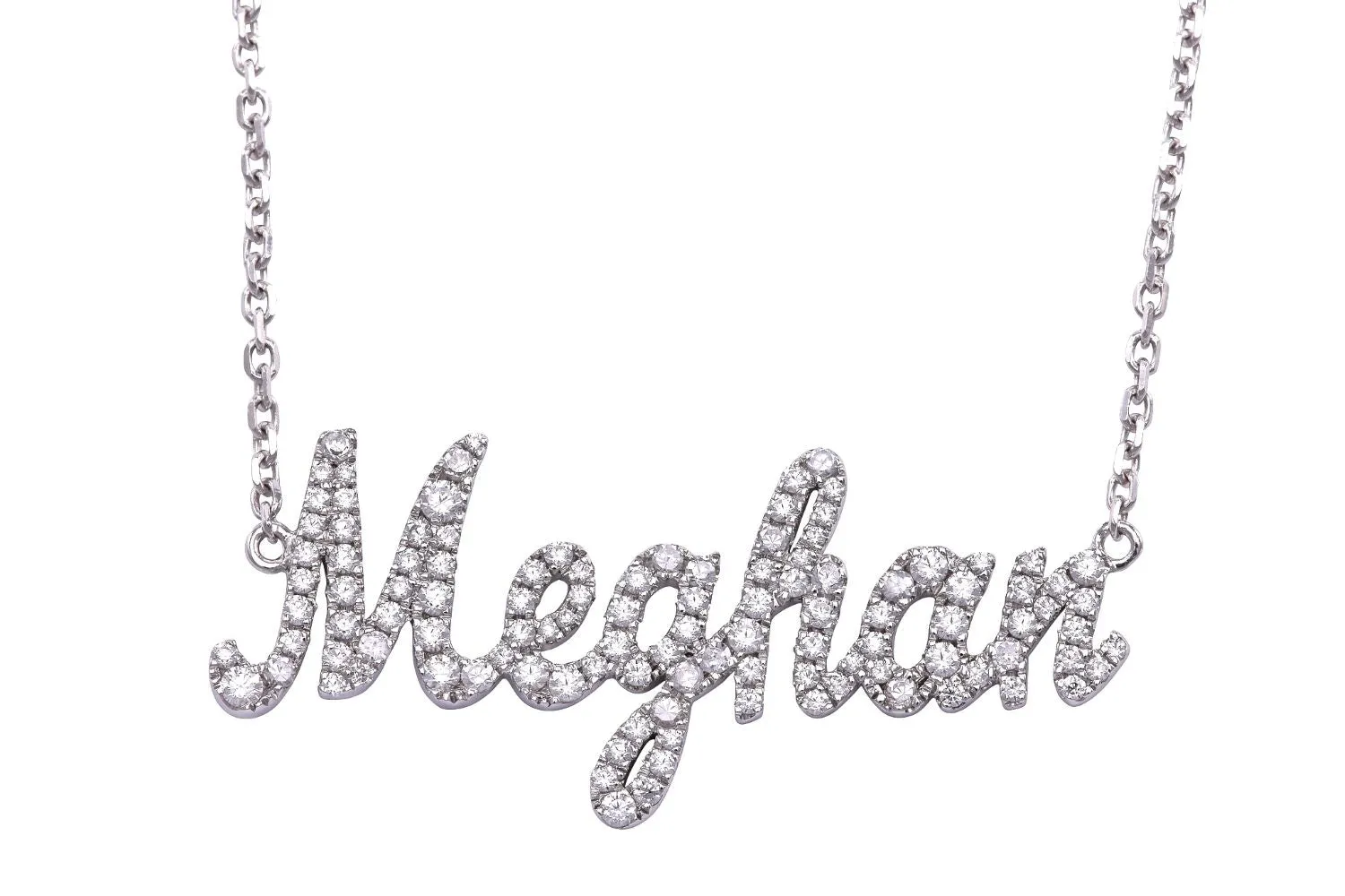Handmade Diamond Name Necklaces