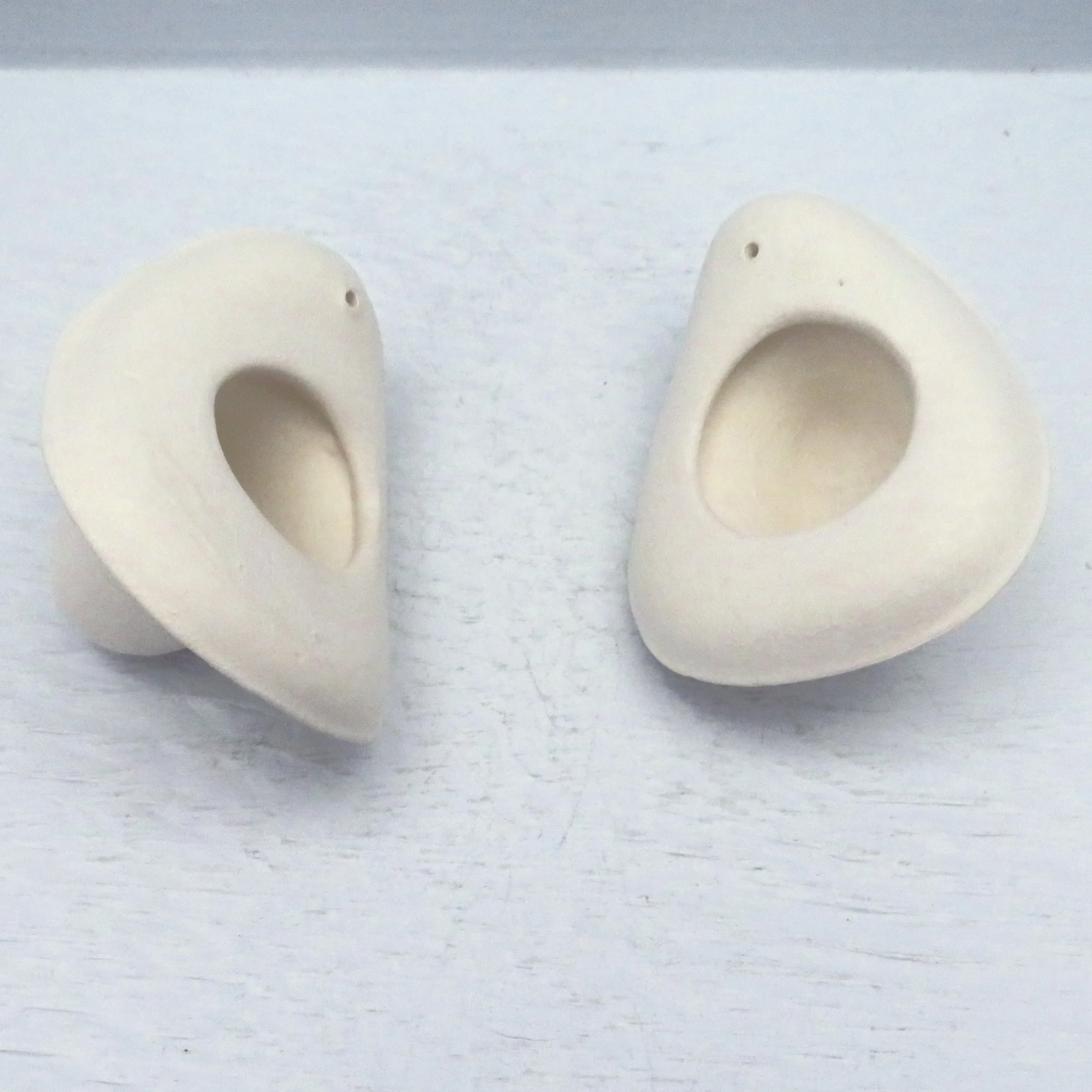 Handmade Ready to Paint Ceramic Cowboy Hat Christmas Tree Ornaments