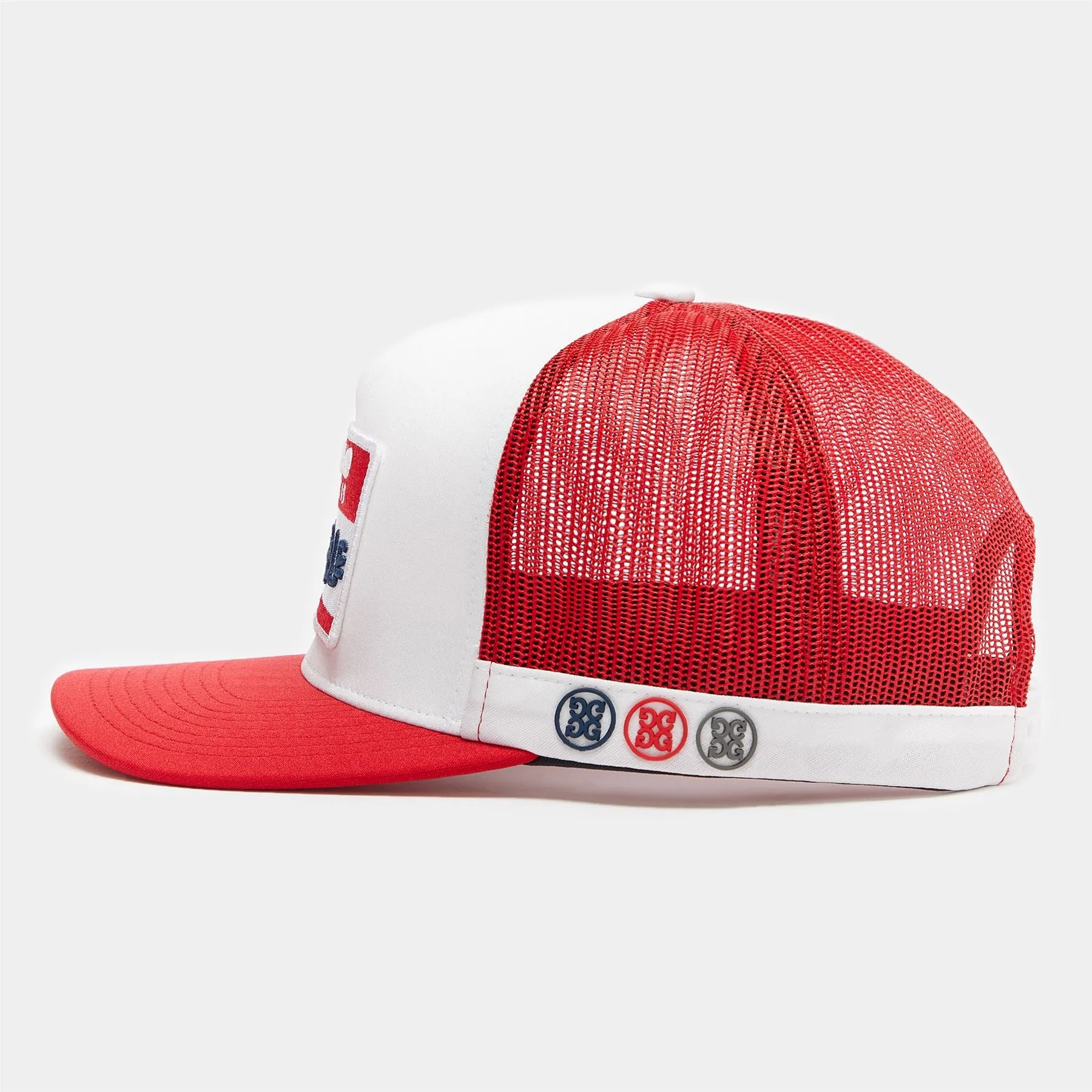 Hello Interlock Knit Trucker Hat Snow - AW23