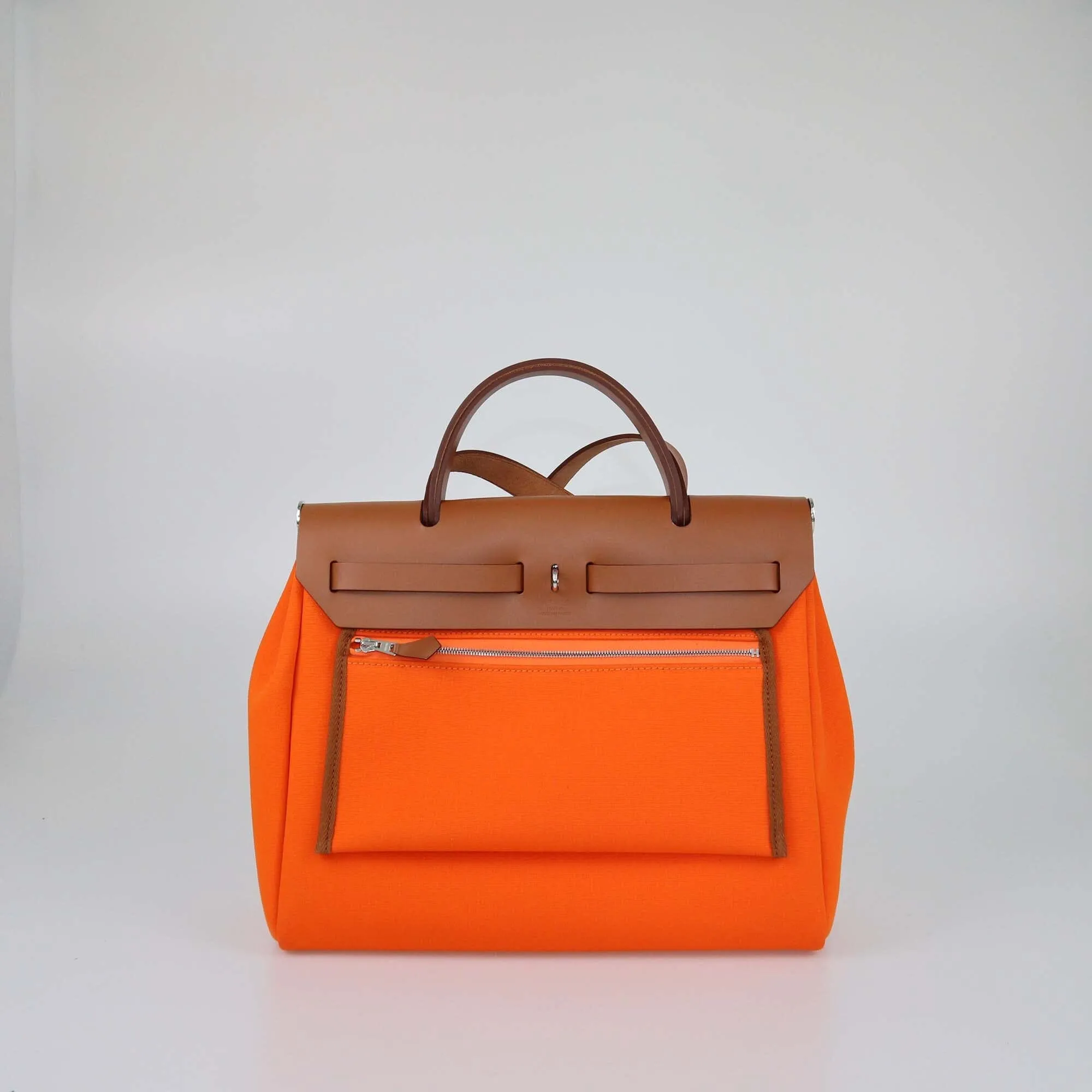 Hermes Orange Herbag 31 Bag