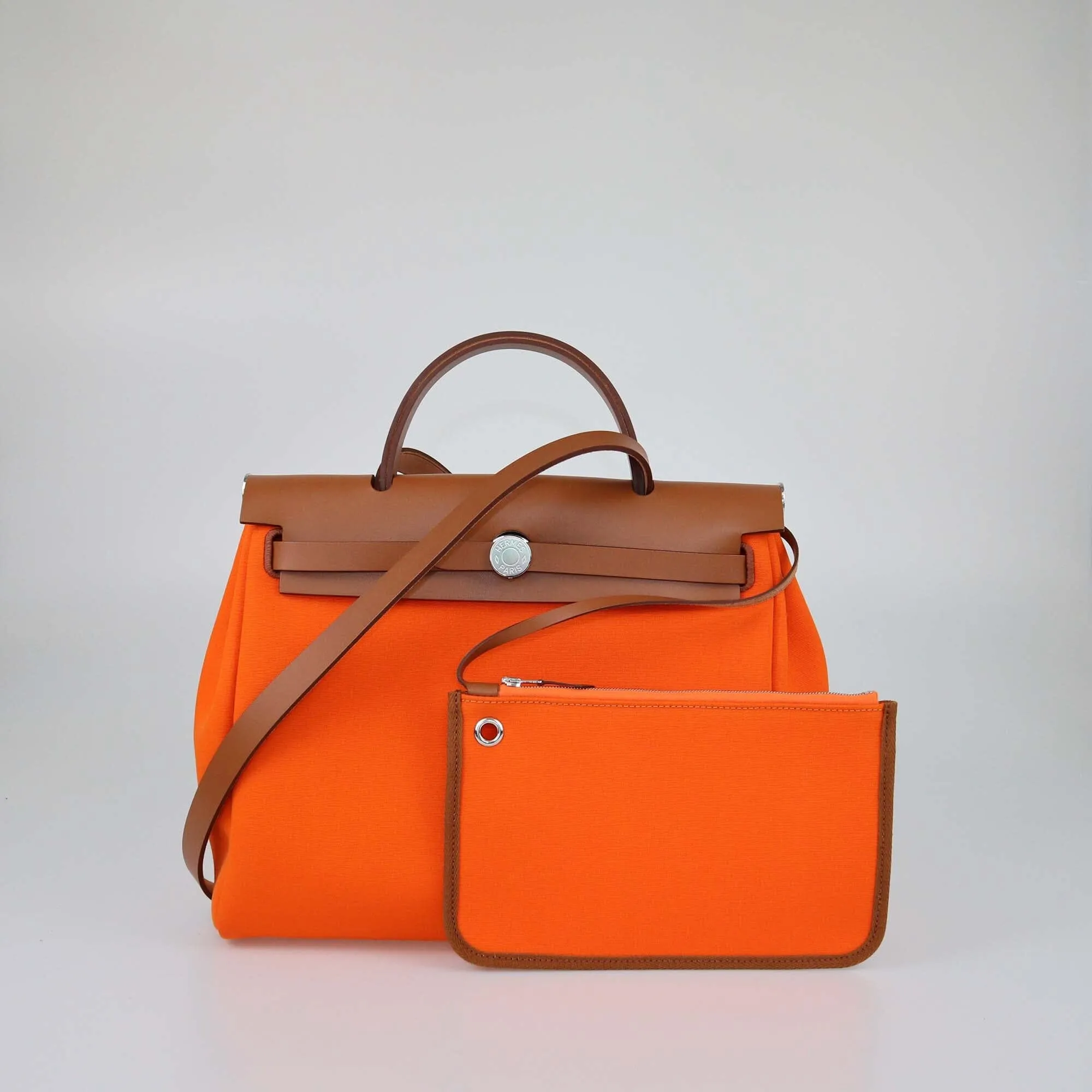 Hermes Orange Herbag 31 Bag