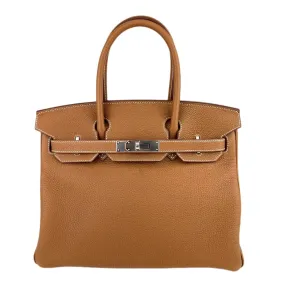 **Hermès Birkin 30 Gold Togo PHW #B SKCB-172251
