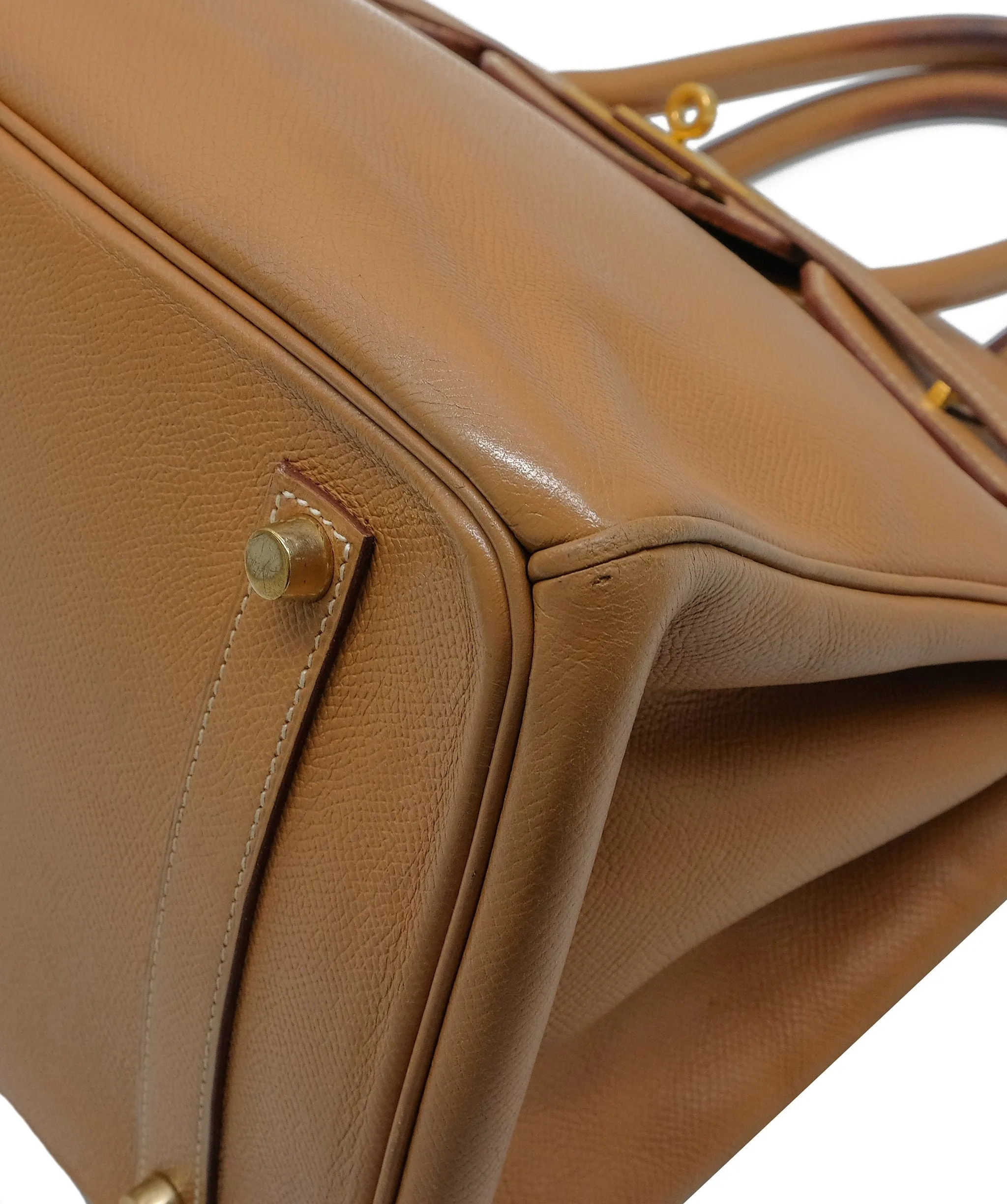 Hermès Birkin 35 Natural Courchevel GHW #E RJC3026