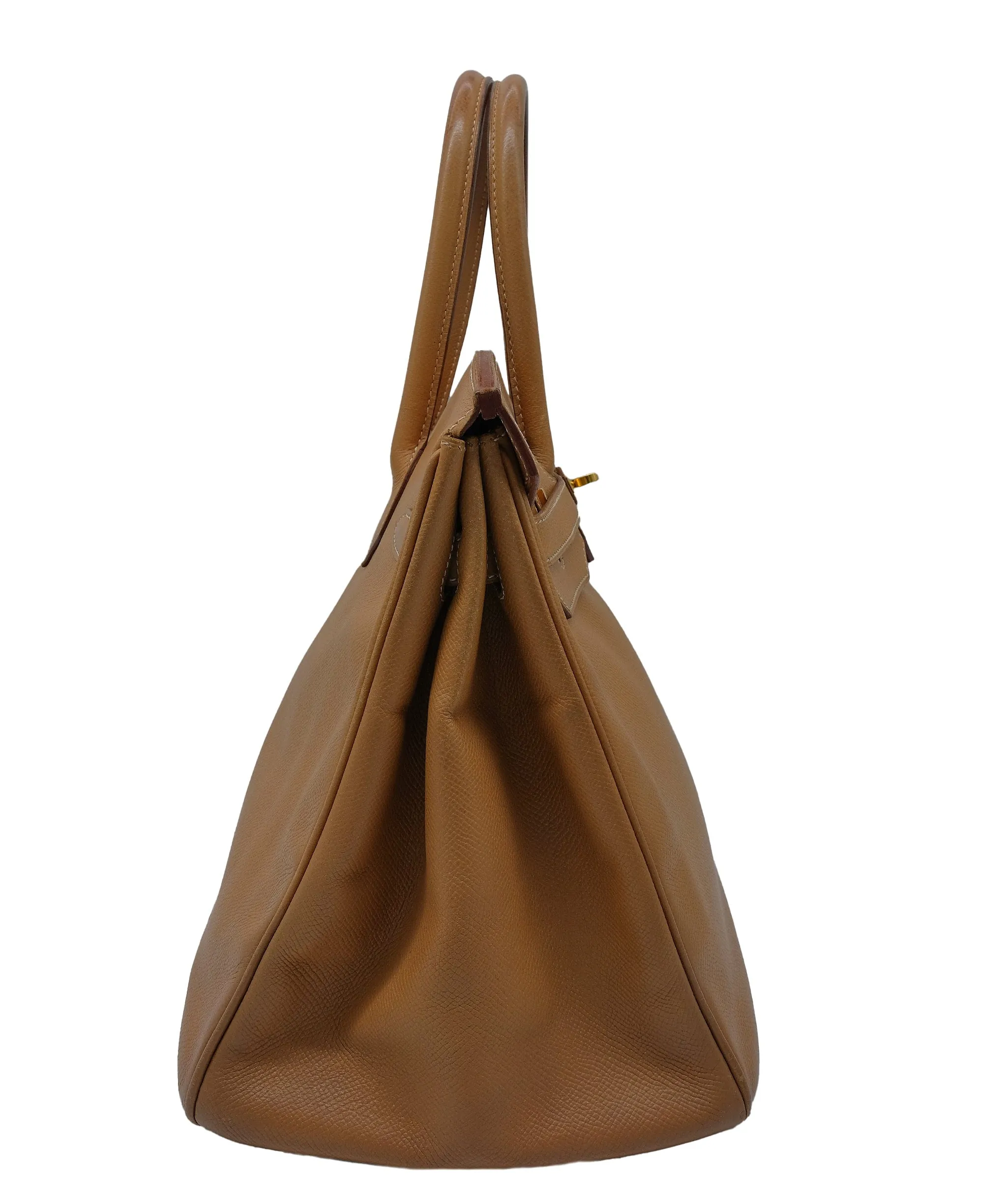 Hermès Birkin 35 Natural Courchevel GHW #E RJC3026