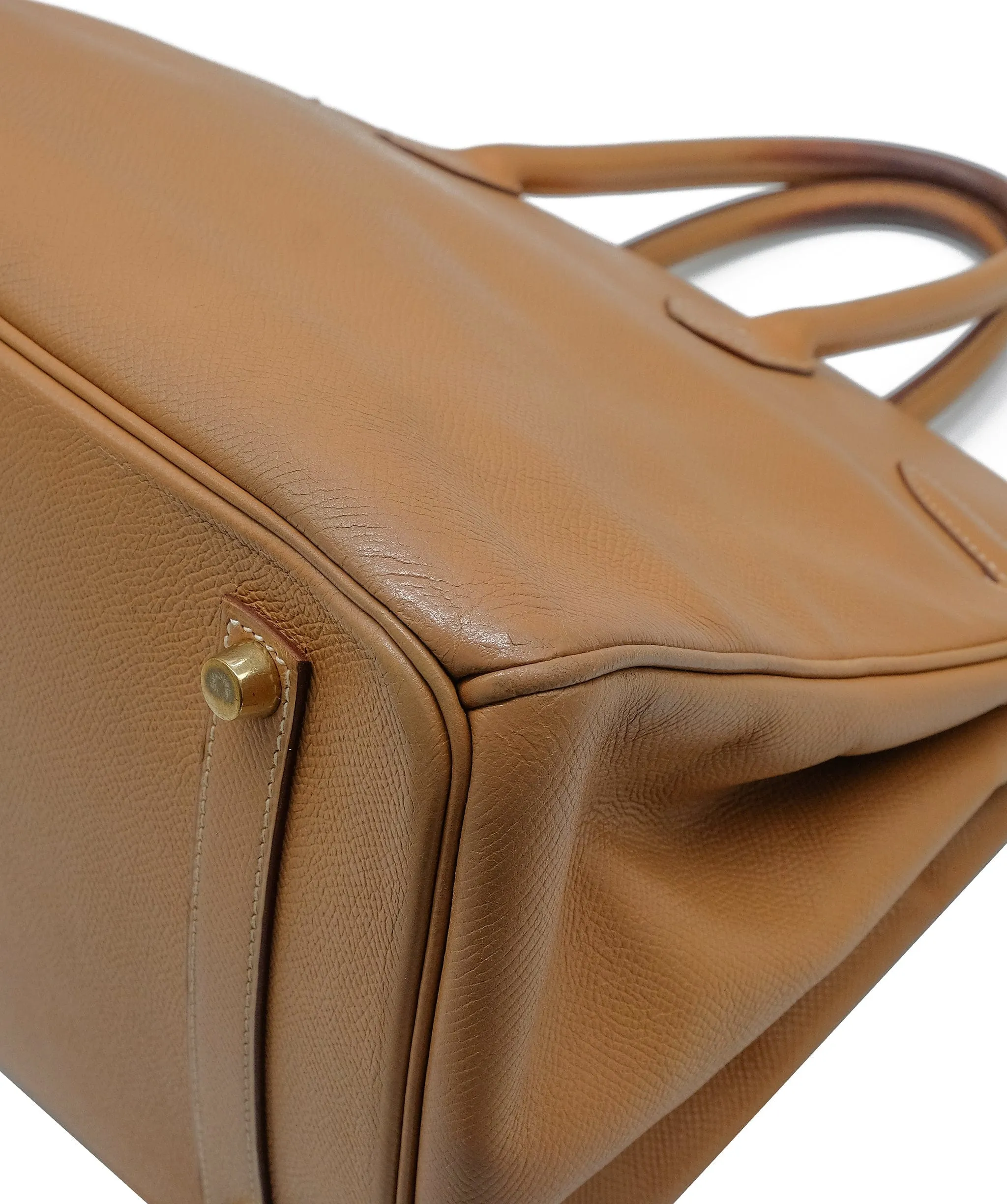 Hermès Birkin 35 Natural Courchevel GHW #E RJC3026