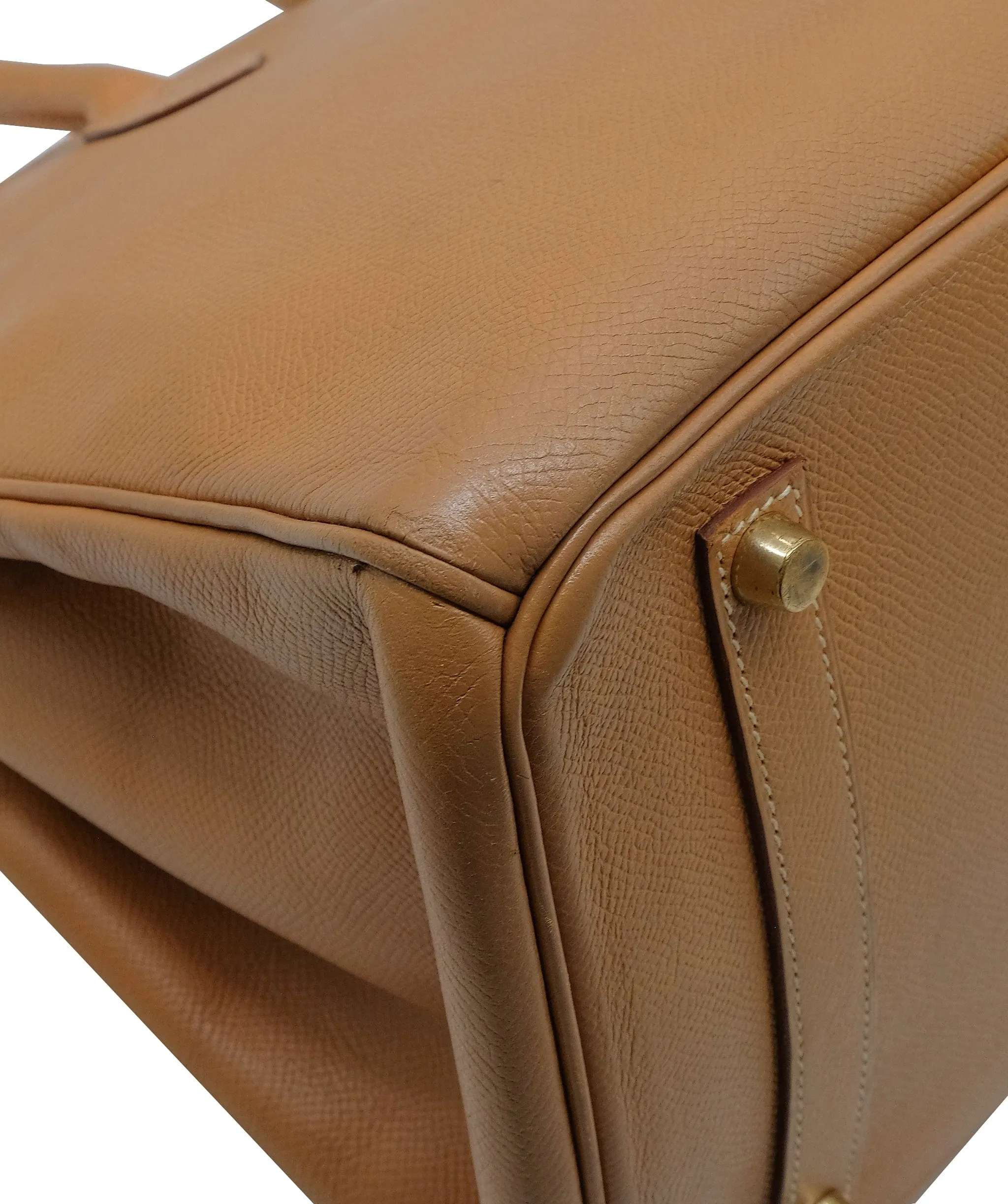 Hermès Birkin 35 Natural Courchevel GHW #E RJC3026