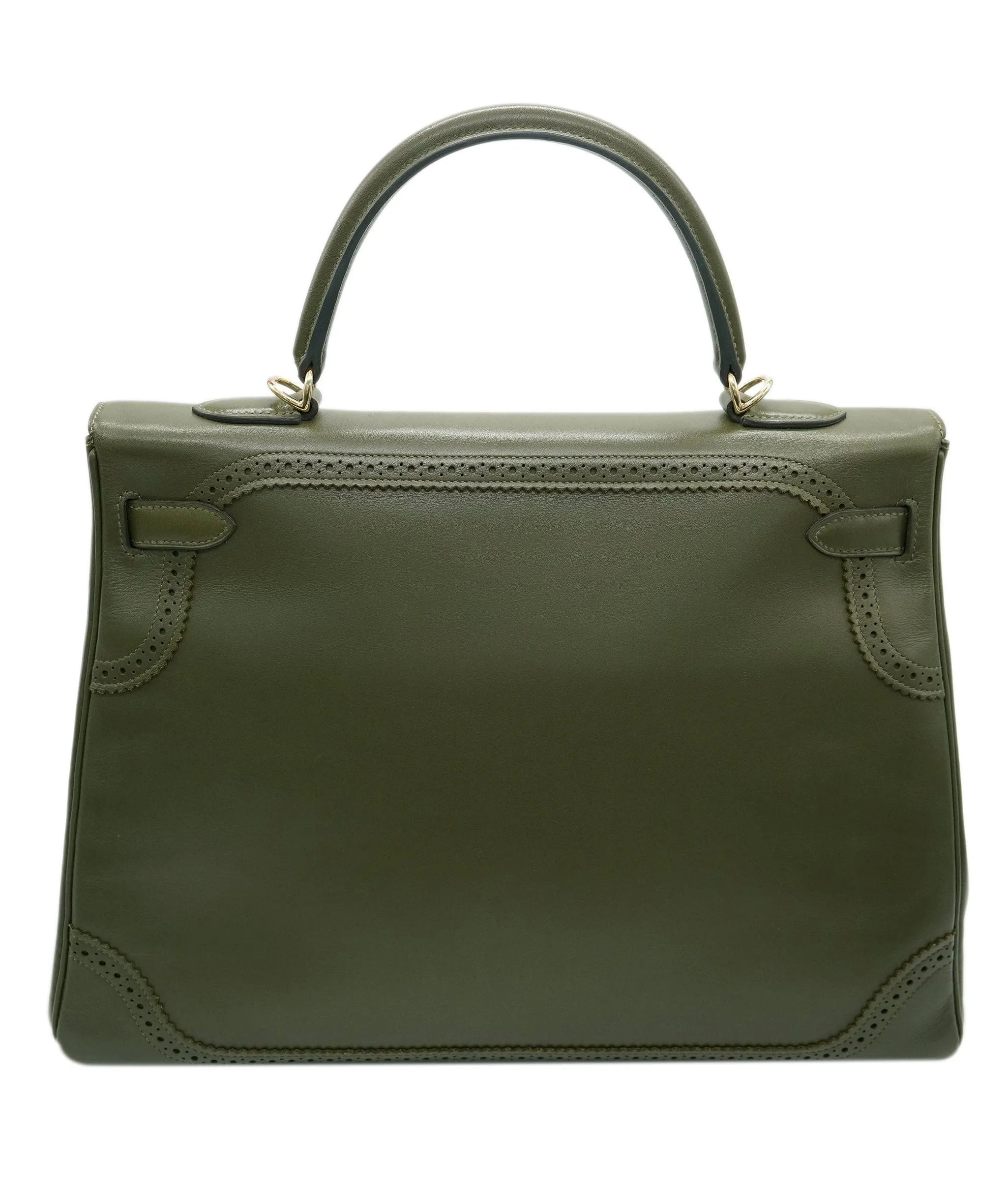 Hermès Kelly 35 Ghillies Vert Veronese Tadelakt GHW ASC4960