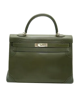 Hermès Kelly 35 Ghillies Vert Veronese Tadelakt GHW ASC4960