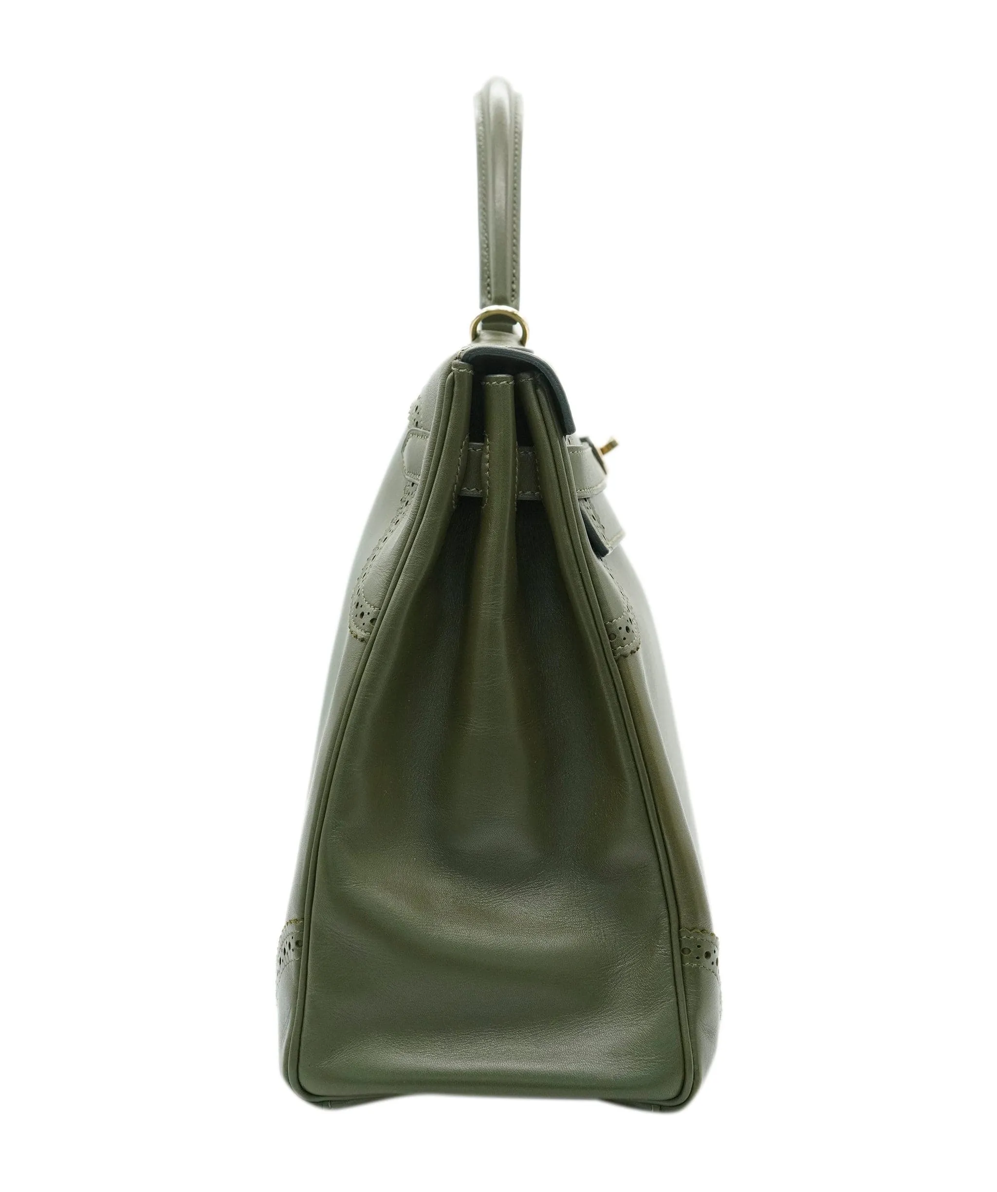Hermès Kelly 35 Ghillies Vert Veronese Tadelakt GHW ASC4960
