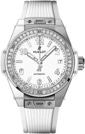 Hublot Big Bang Automatic Diamond White Dial Ladies Watch 465.OE.2010.RW.1204