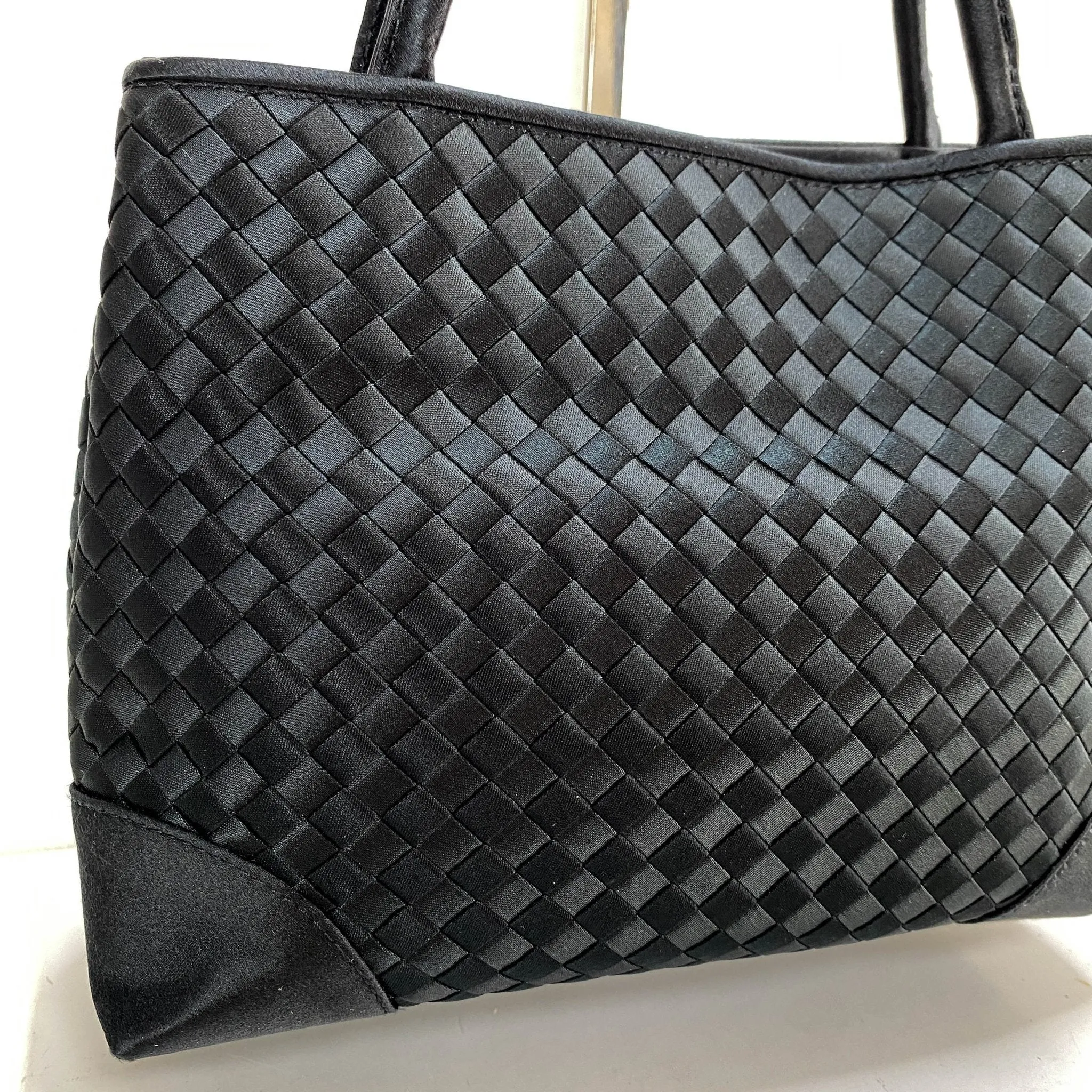 Intrecciato Satin Mini Handbag
