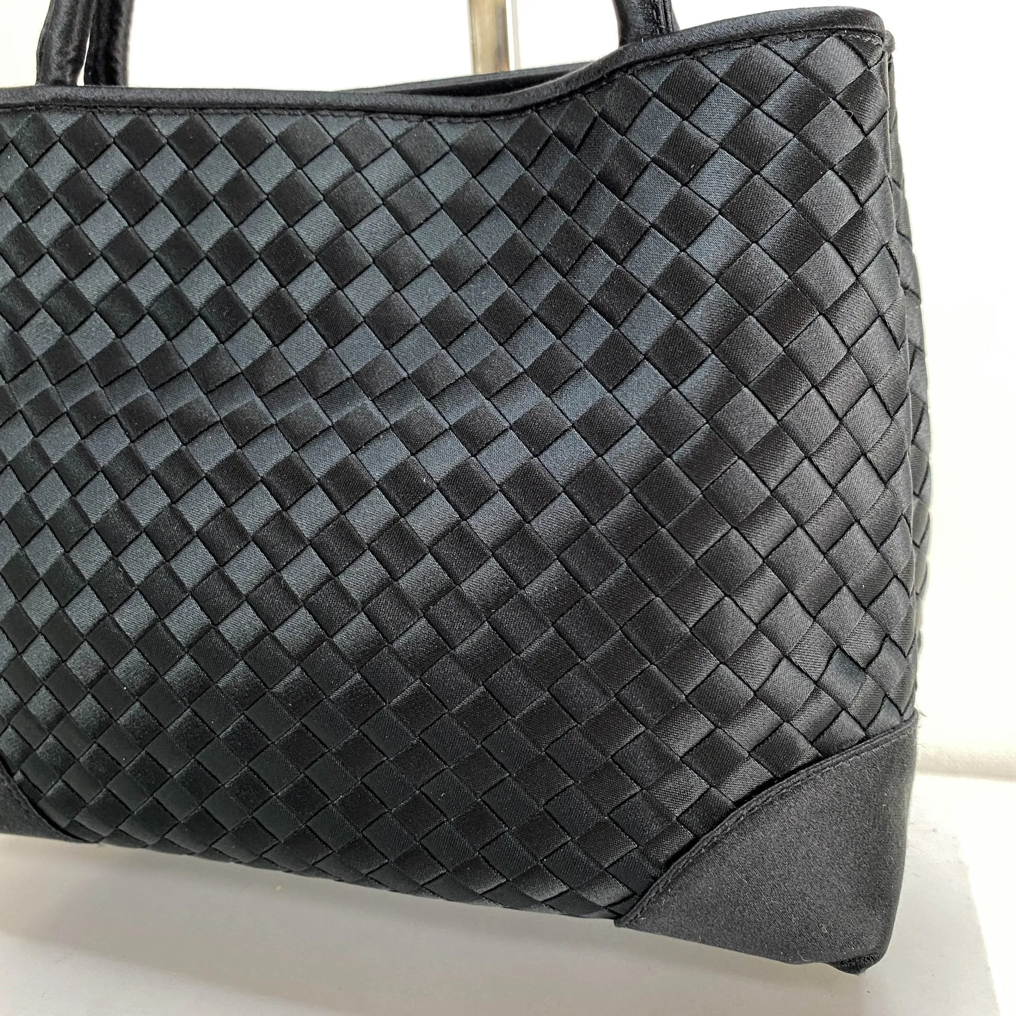 Intrecciato Satin Mini Handbag