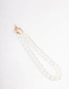 Iridescent Chain Phone Strap