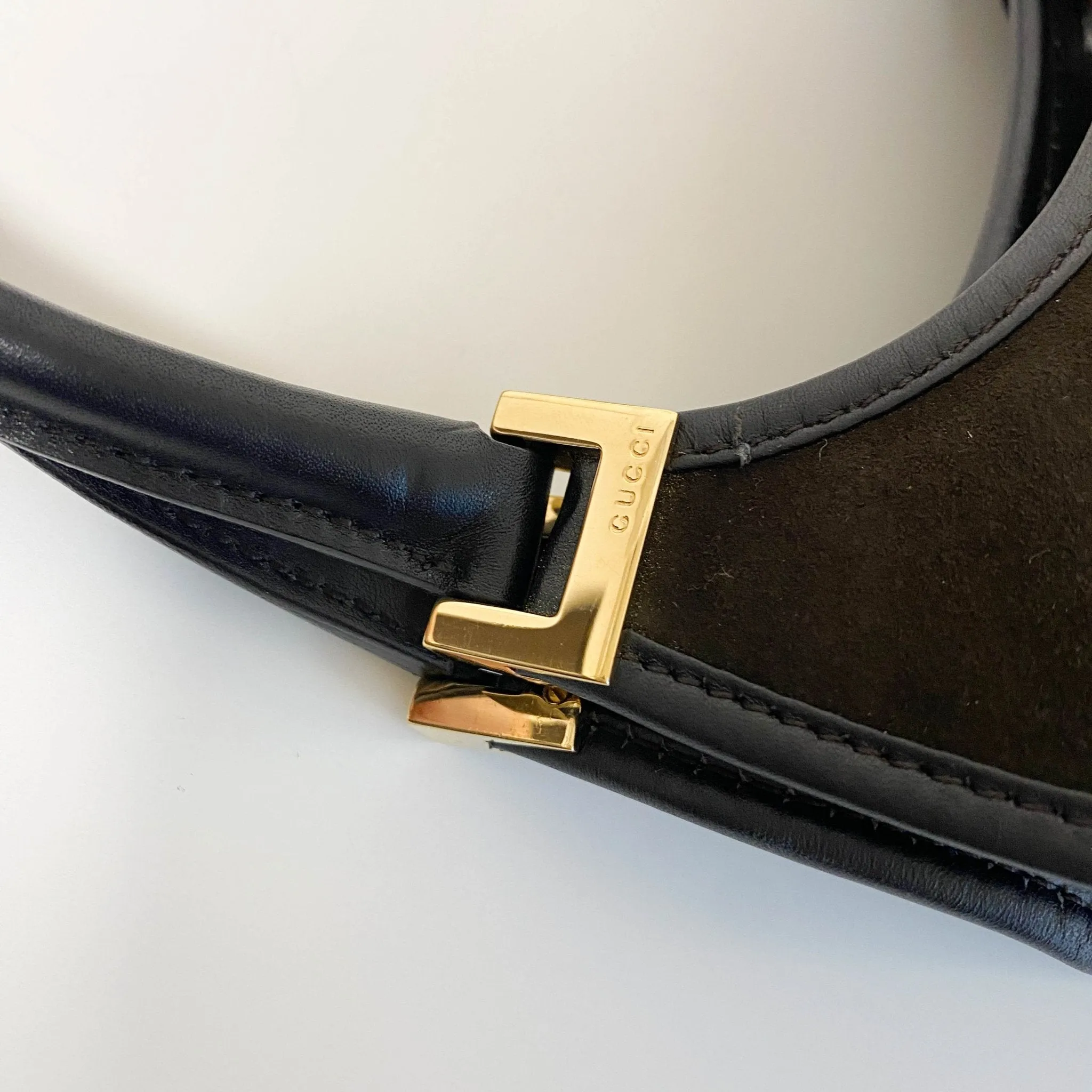 Jackie Dark Green Suede Shoulder Bag