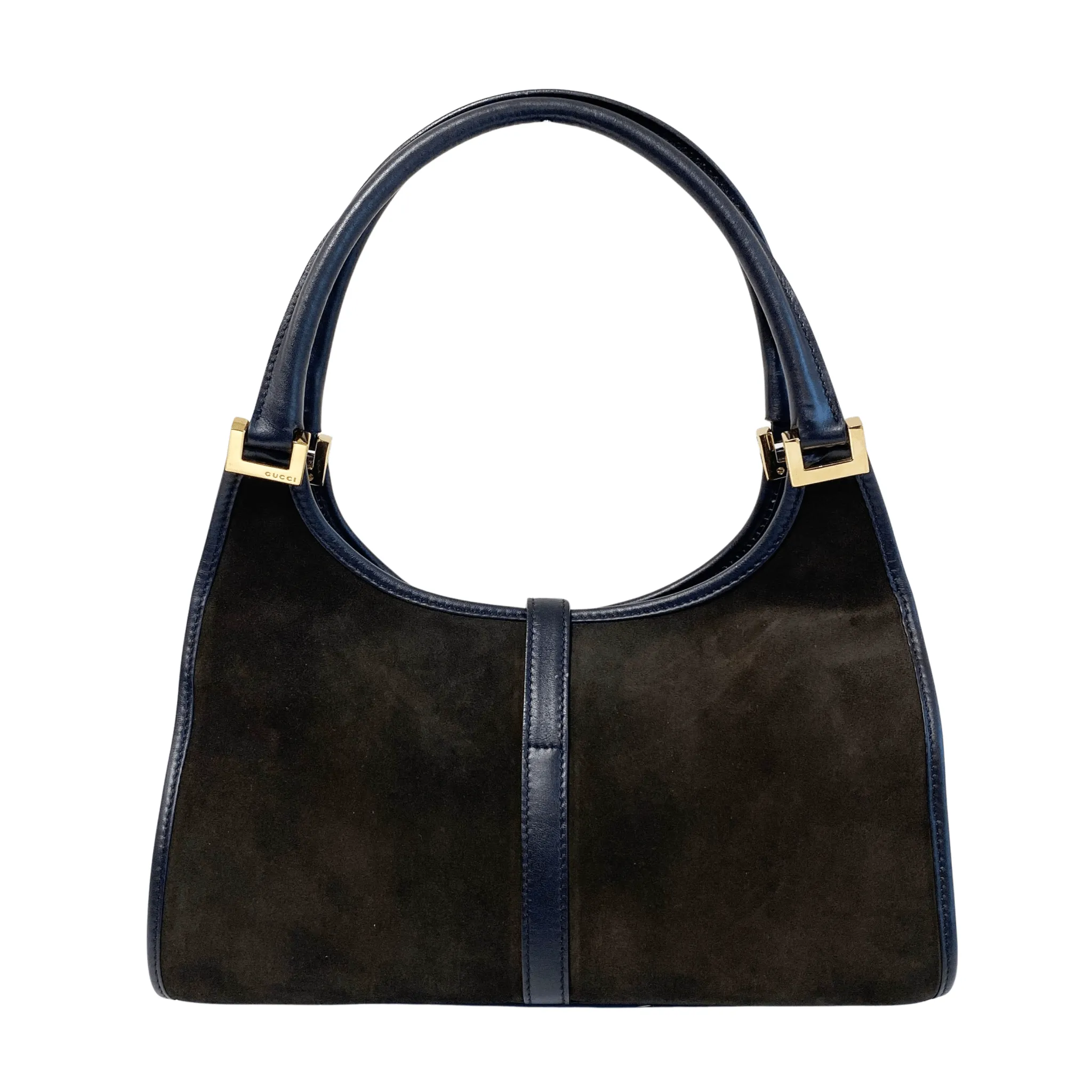 Jackie Dark Green Suede Shoulder Bag