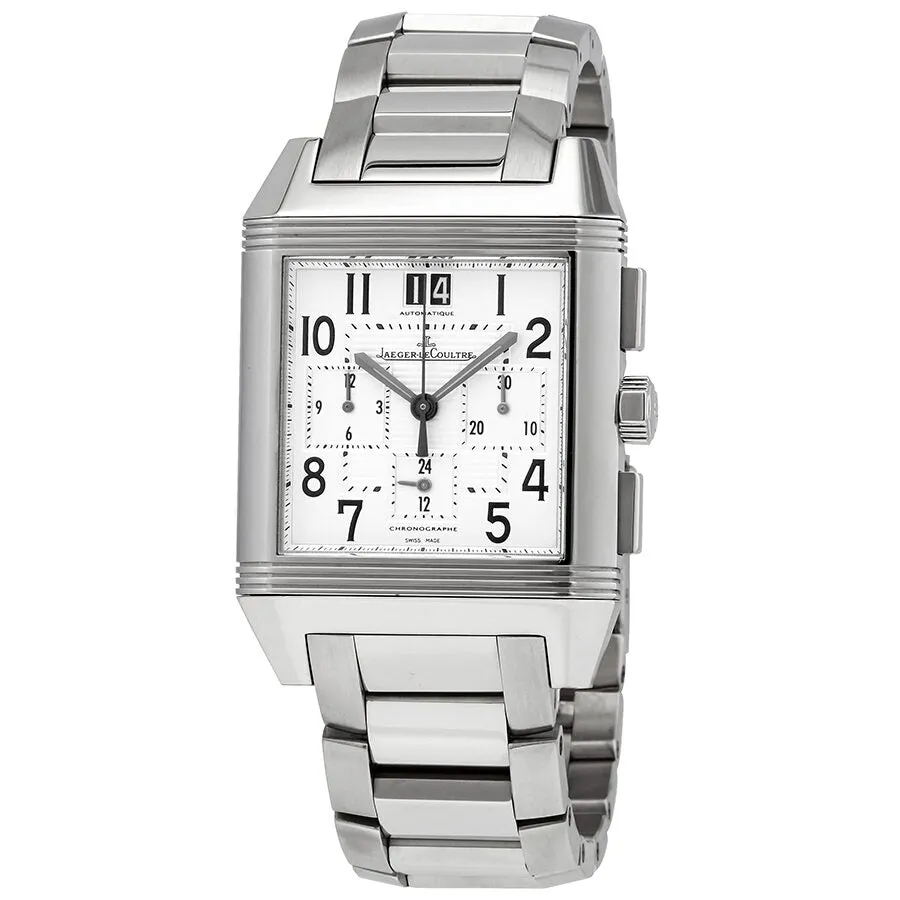 Jaeger LeCoultre Reverso Squadra Silver Dial Chronograph Men's Watch Q7018120