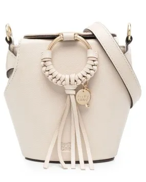 Joan Box Bag in Cement Beige