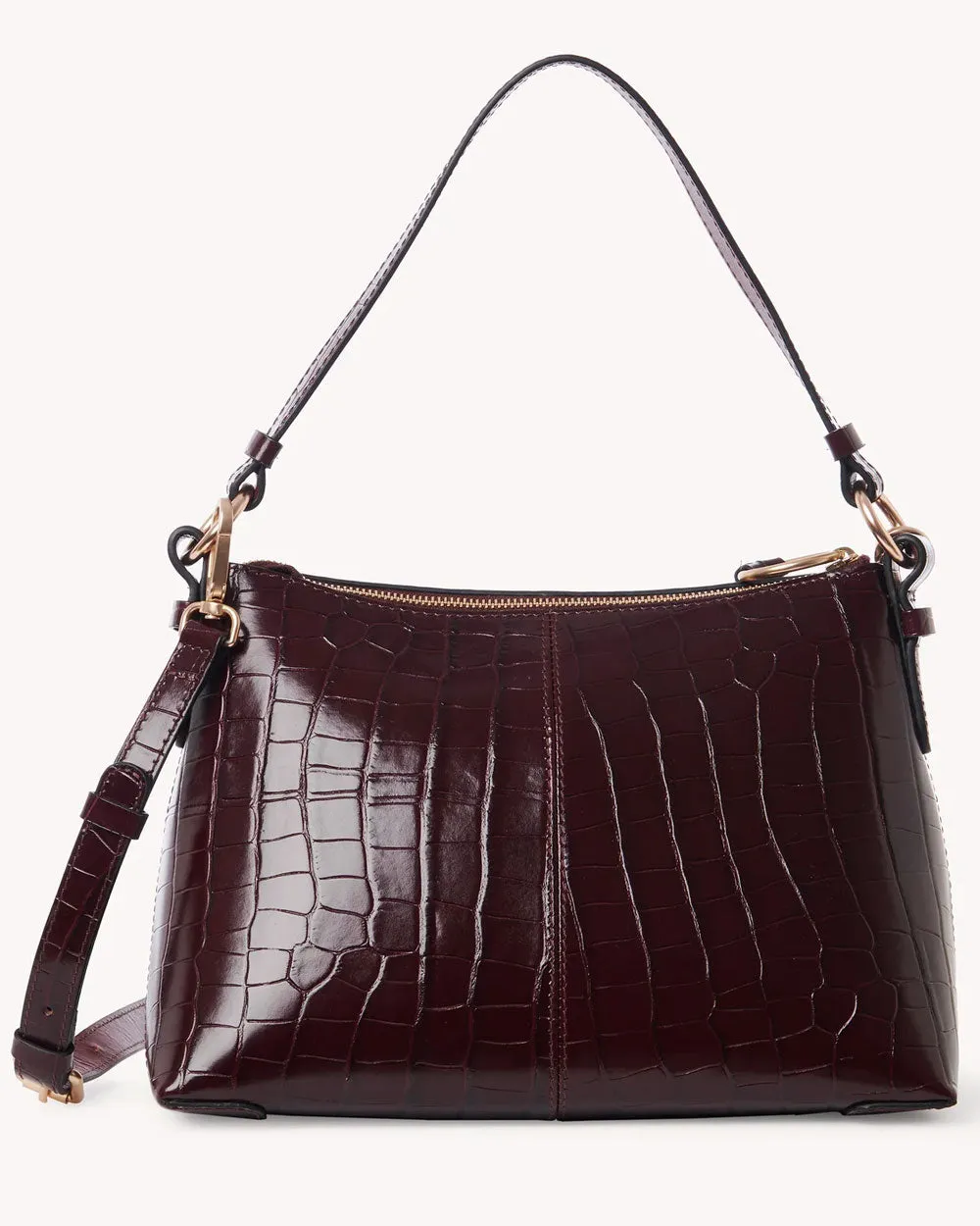 Joan Small Cross Body Bag in Dark Brown