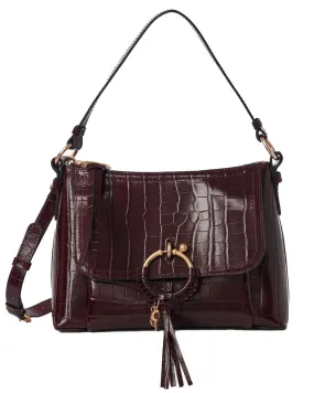 Joan Small Cross Body Bag in Dark Brown