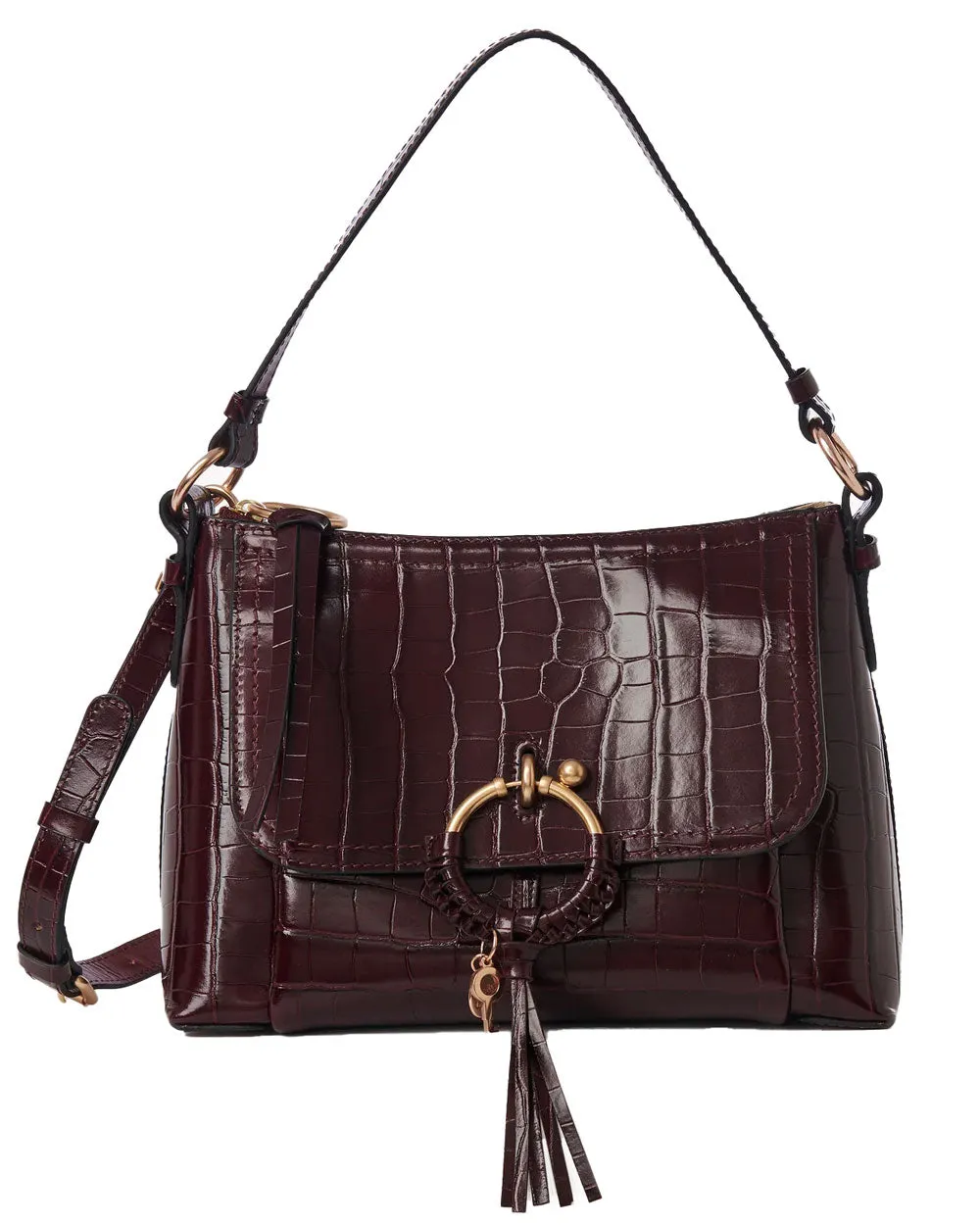 Joan Small Cross Body Bag in Dark Brown