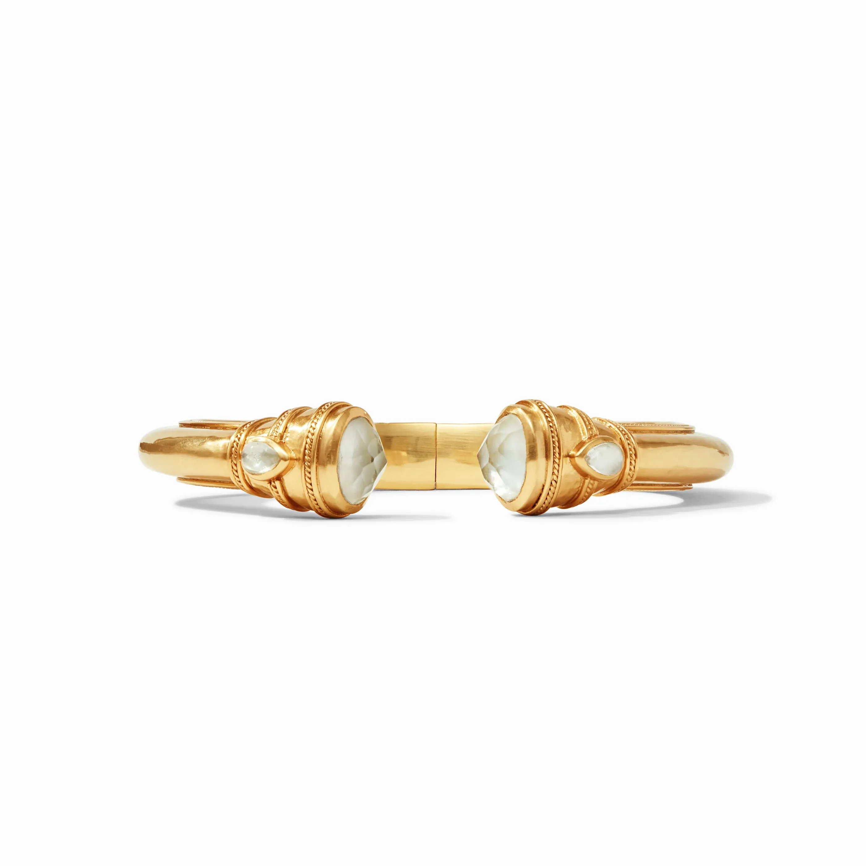 Julie Vos Cannes Demi Cuff - Iridescent Clear Crystal | Regular