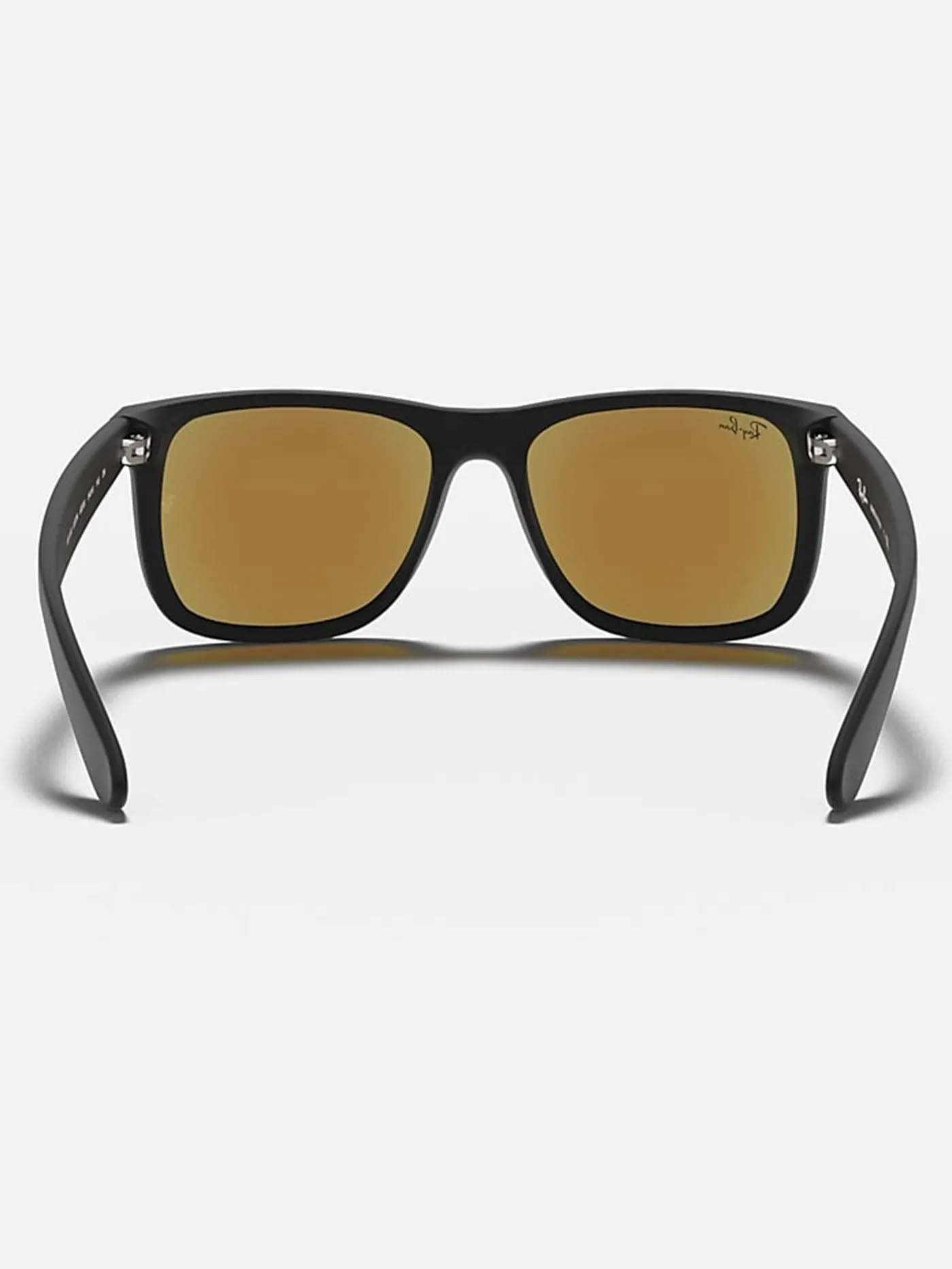 Justin Matte Black/Blue Mirror Sunglasses