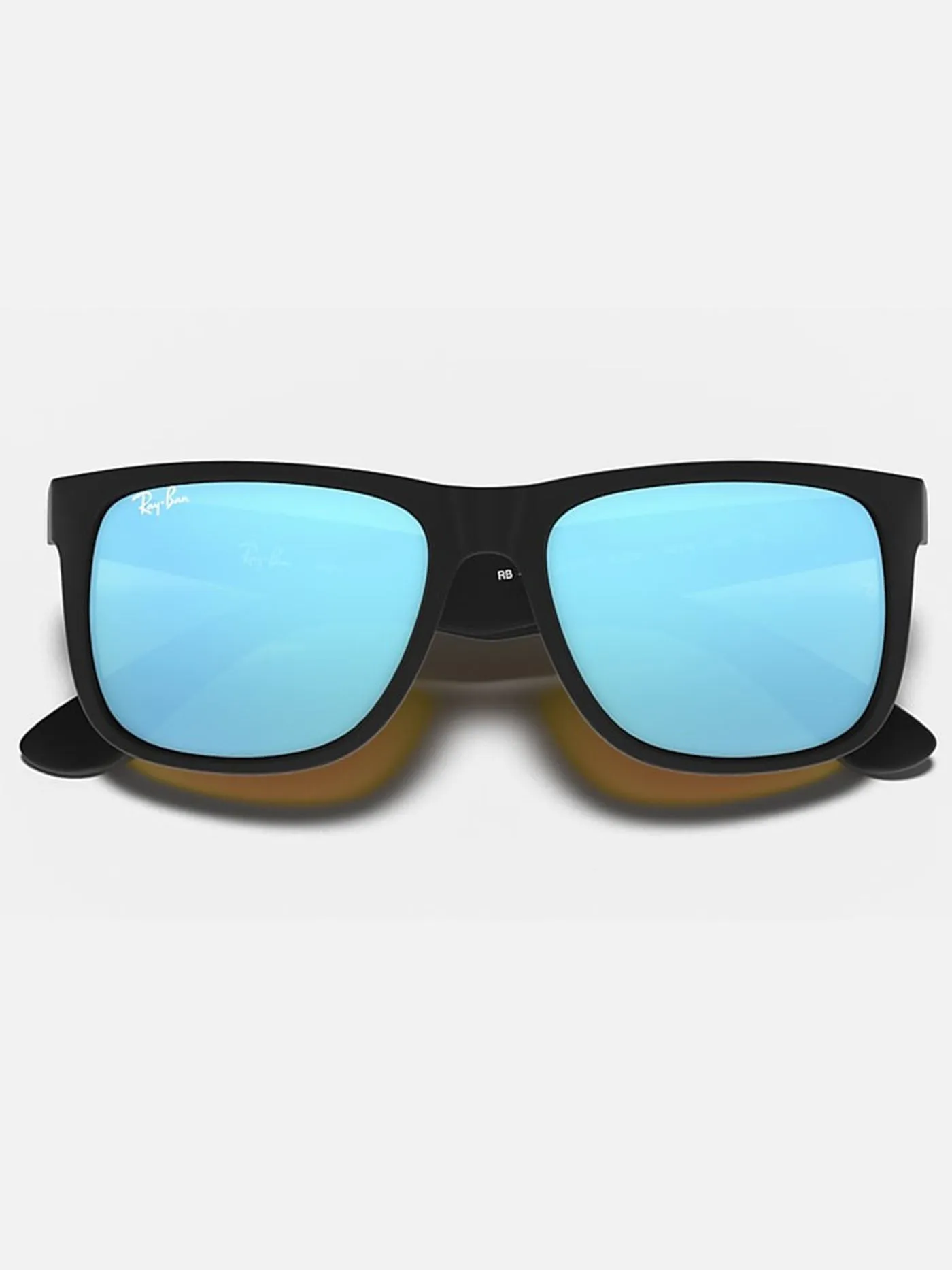 Justin Matte Black/Blue Mirror Sunglasses