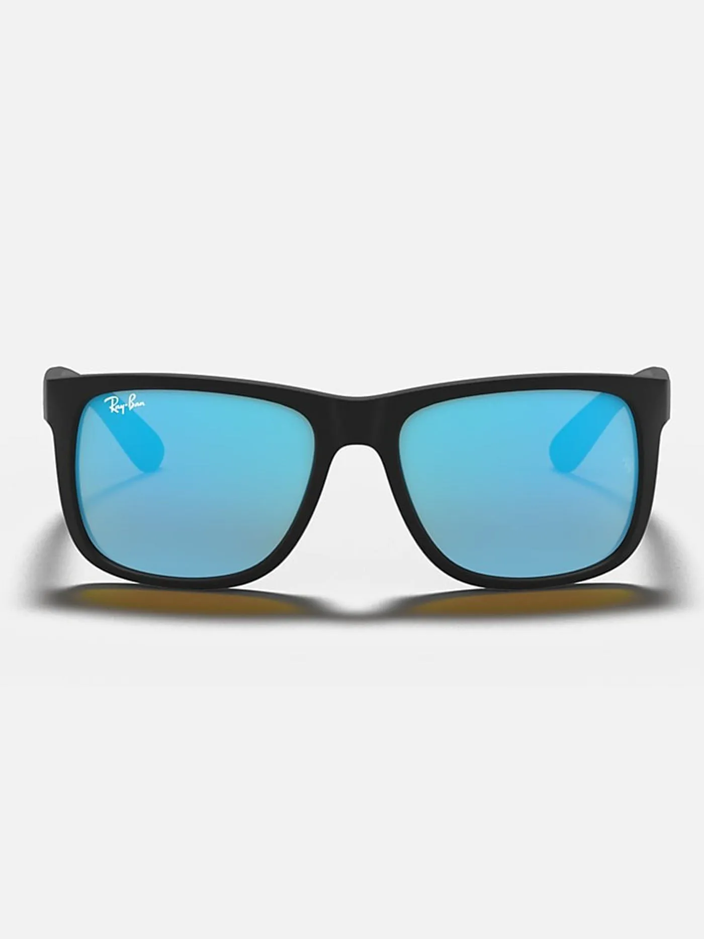 Justin Matte Black/Blue Mirror Sunglasses