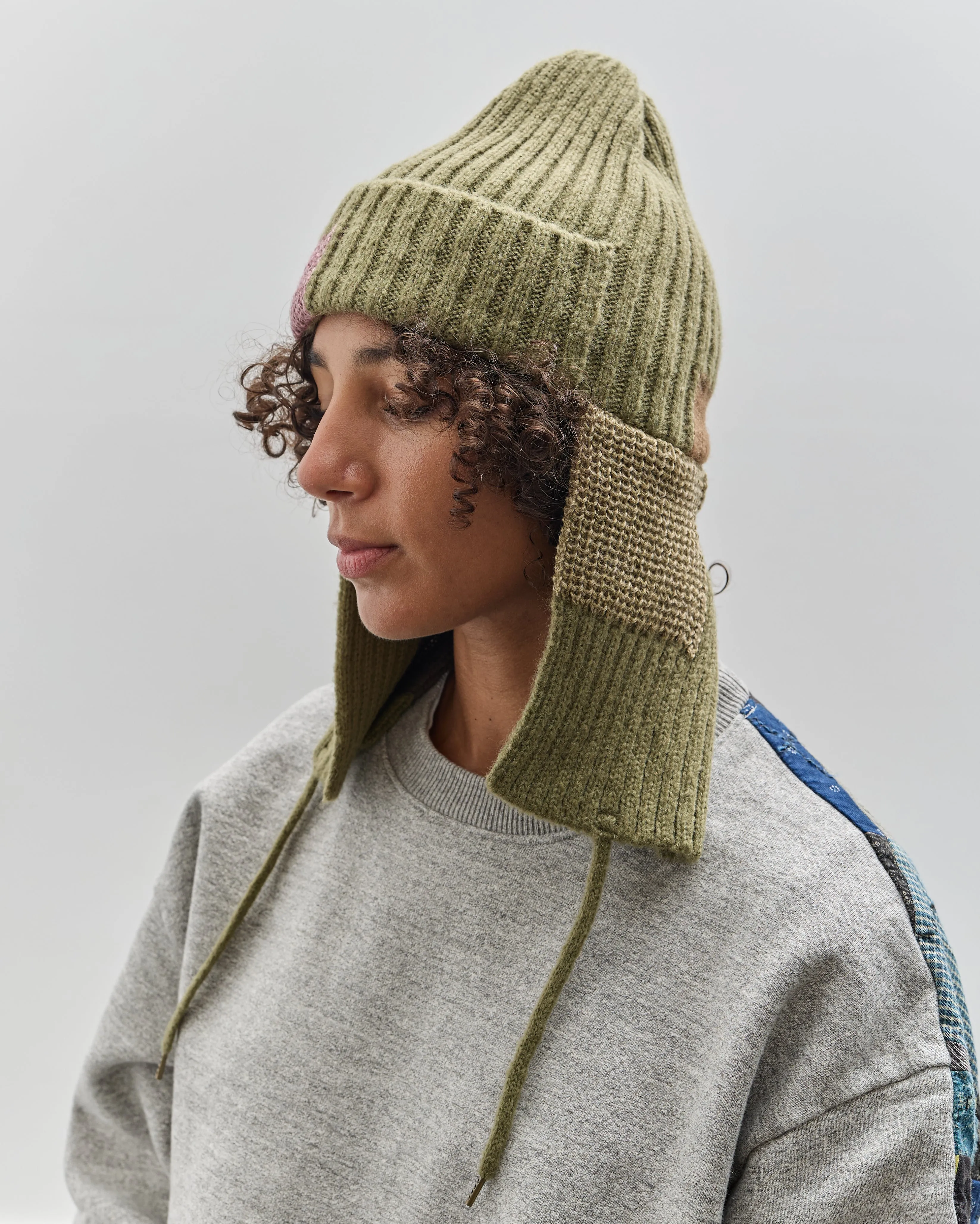 Kapital 5G Wool Tugihagi Gale Cap Short, Olive