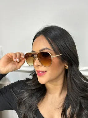 Kim - Gradient Aviator Sunglasses