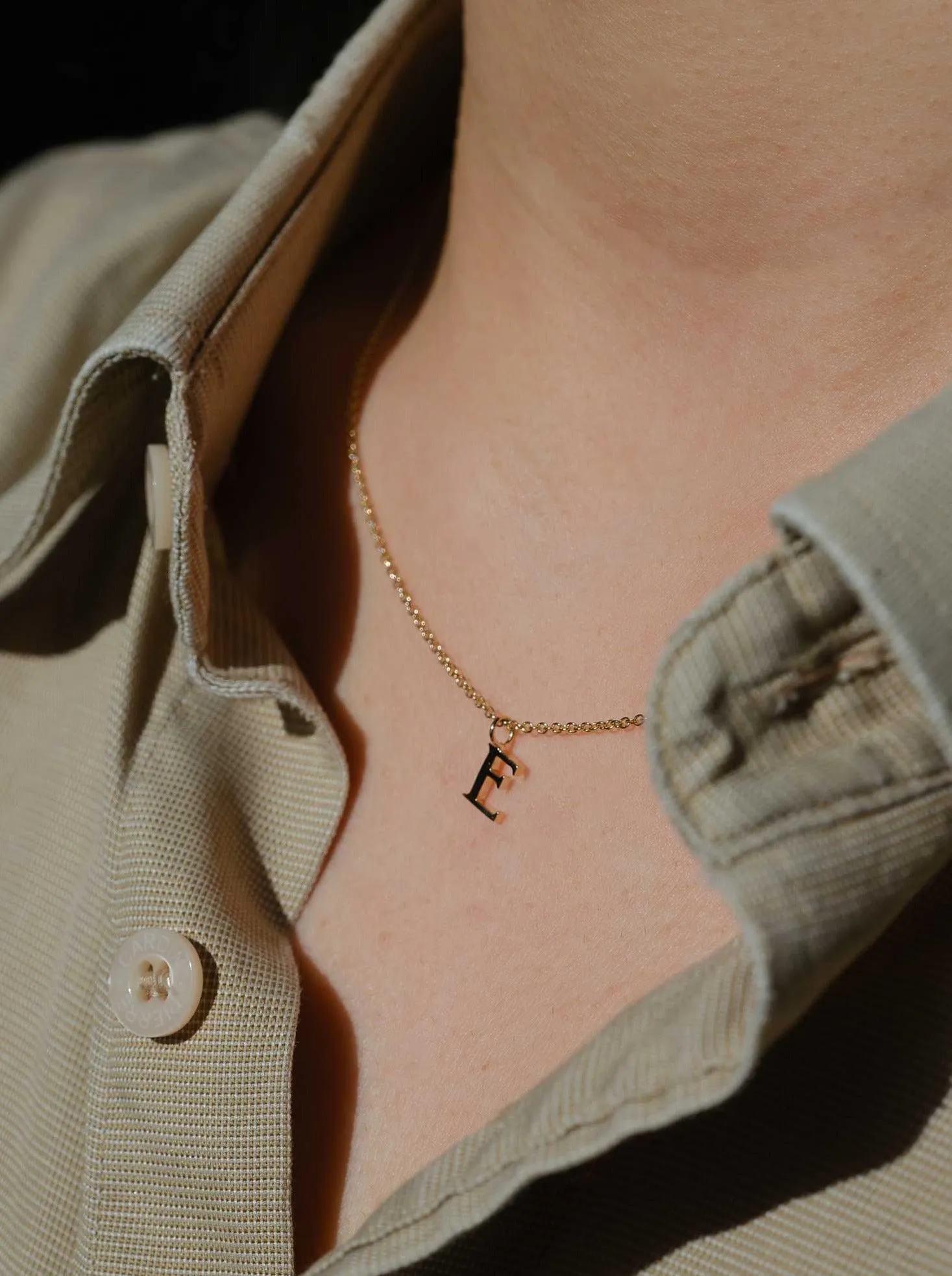 L Letter Gold Necklace