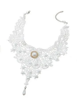 Lace Ladies Necklace Women's Exaggerated Black Clavicle Chain Collar