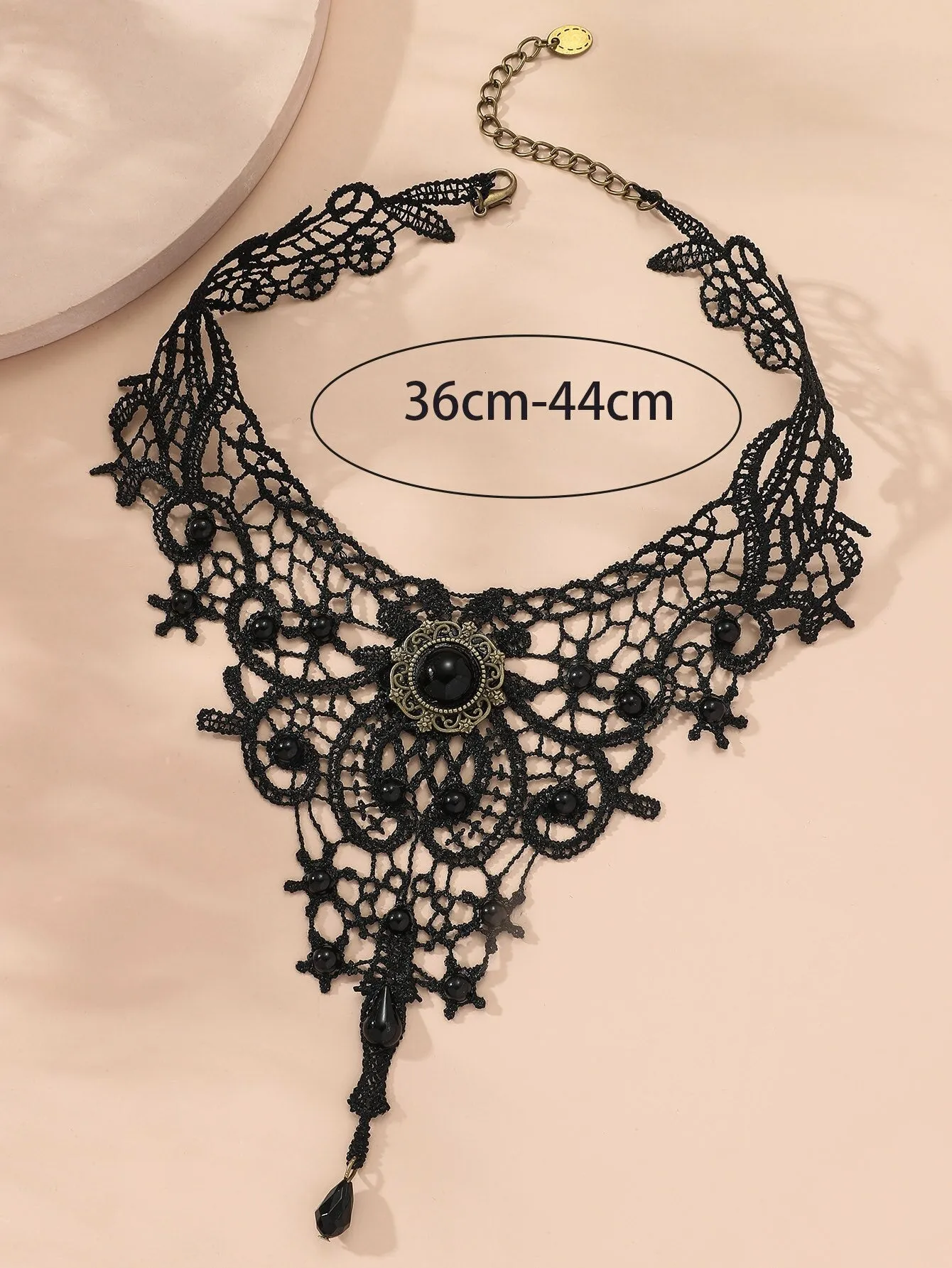 Lace Ladies Necklace Women's Exaggerated Black Clavicle Chain Collar